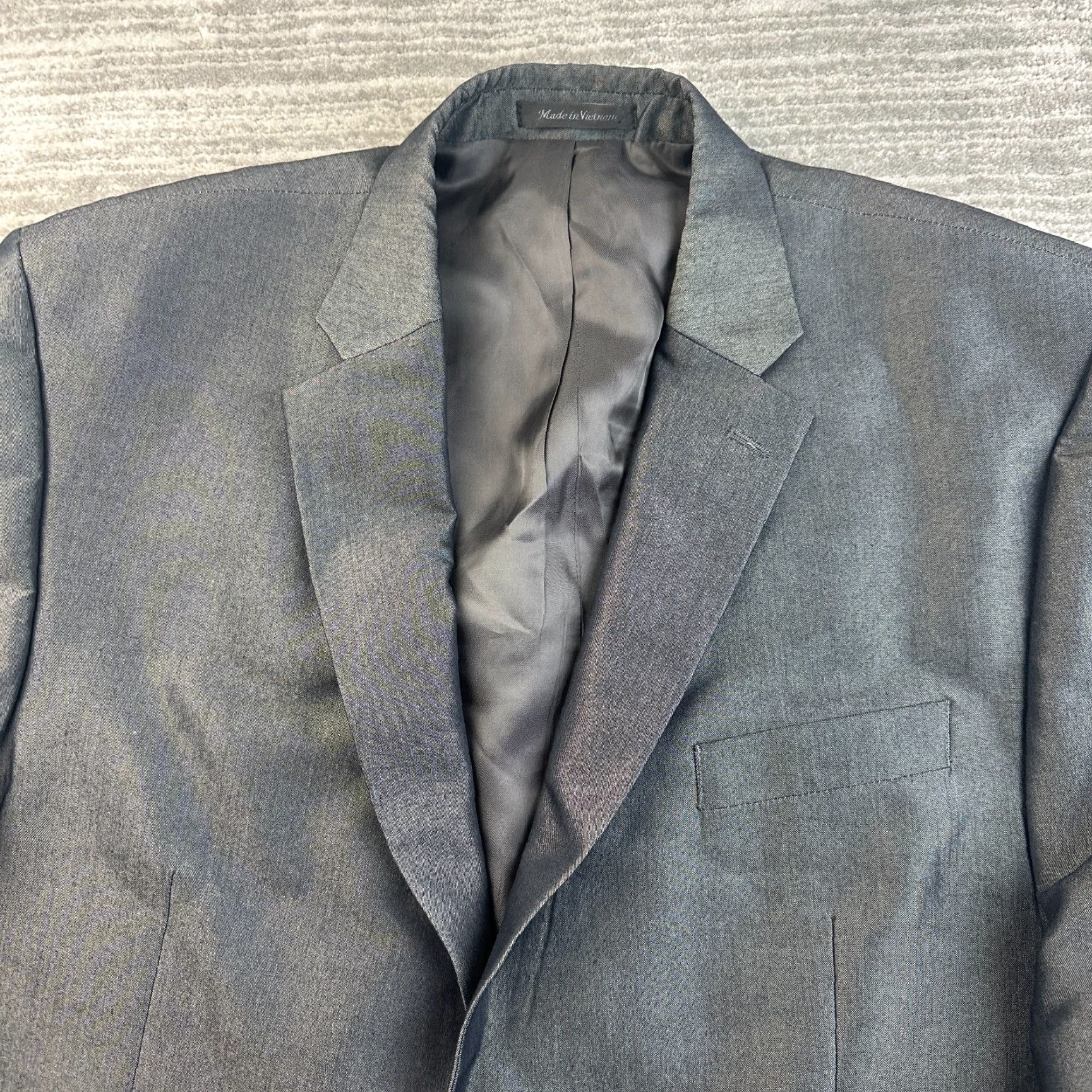 Ralph Lauren Ralph Lauren Blazer Mens 46R Gray 2 Button Sport Coat Size 46R - 5 Thumbnail