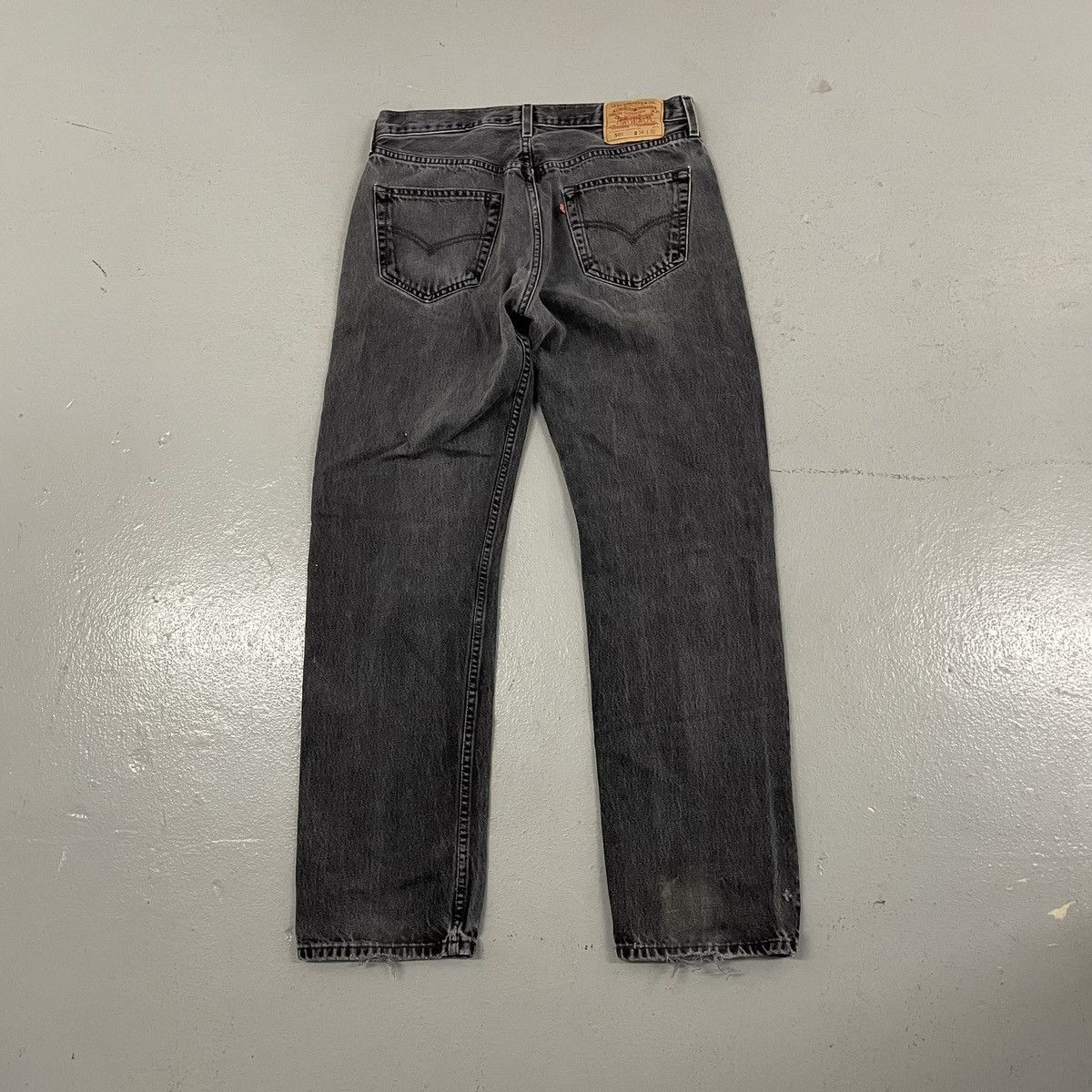 Levi's × Vintage Vintage Levi’s 501 Black Straight Leg Essential Jeans Size US XL / EU 56 / 4 - 5 Thumbnail