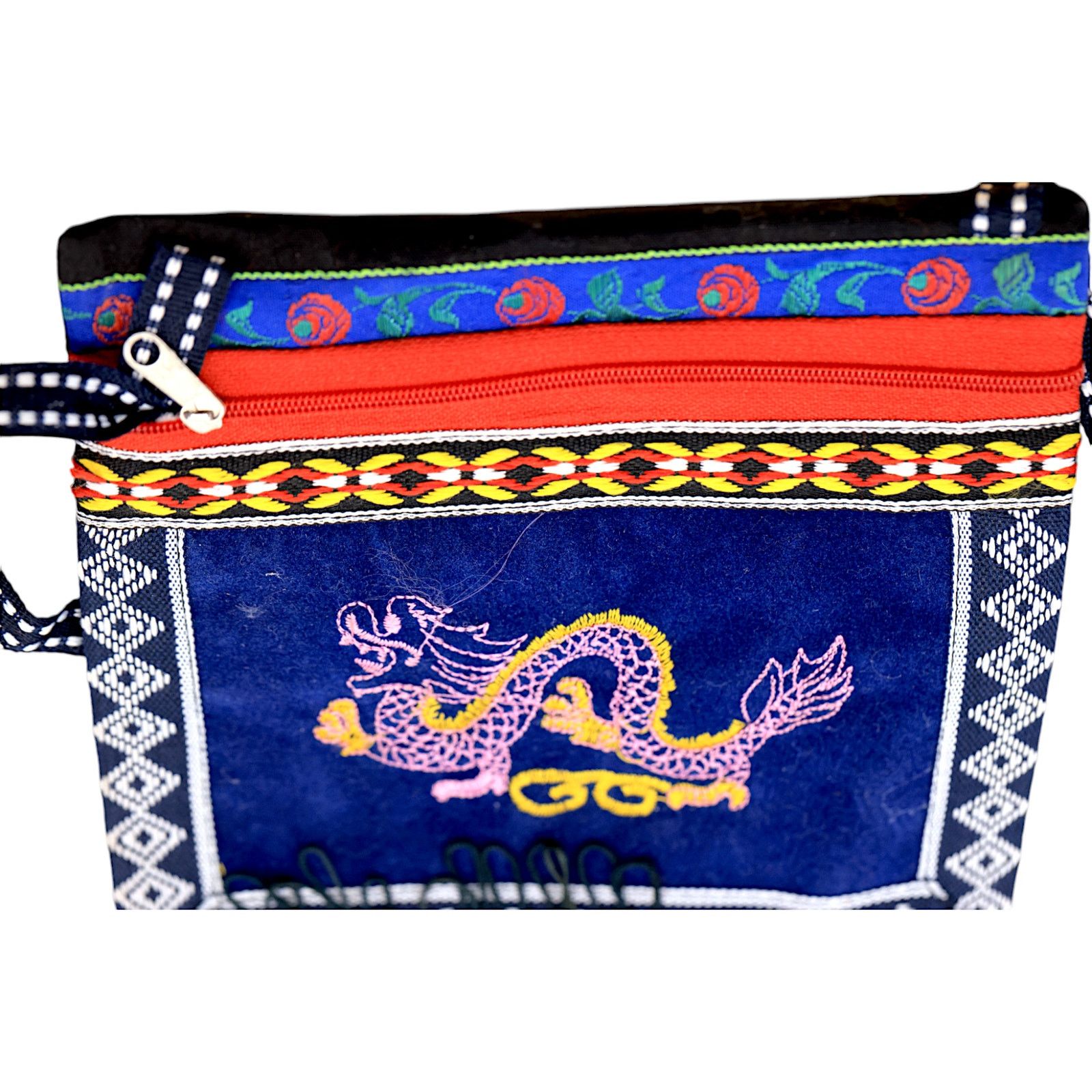 Other Dragon Stitched Crossbody Purse Satchel Bag Size ONE SIZE - 11 Thumbnail