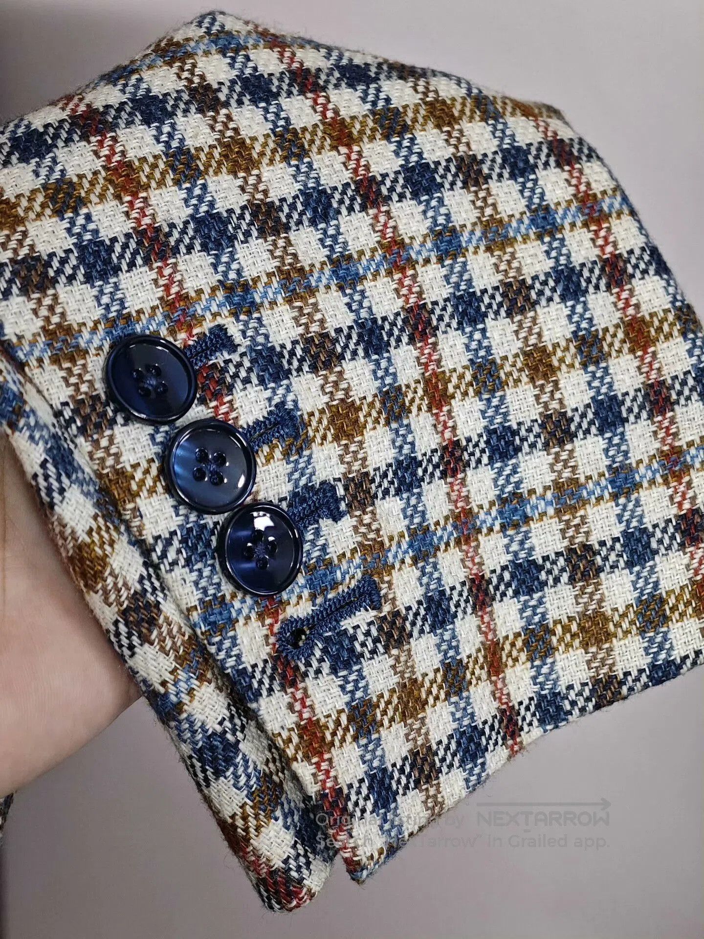 Sartoria Partenopea Italian Casual Wool Silk Blazer. Size US M / EU 48-50 / 2 - 4 Thumbnail