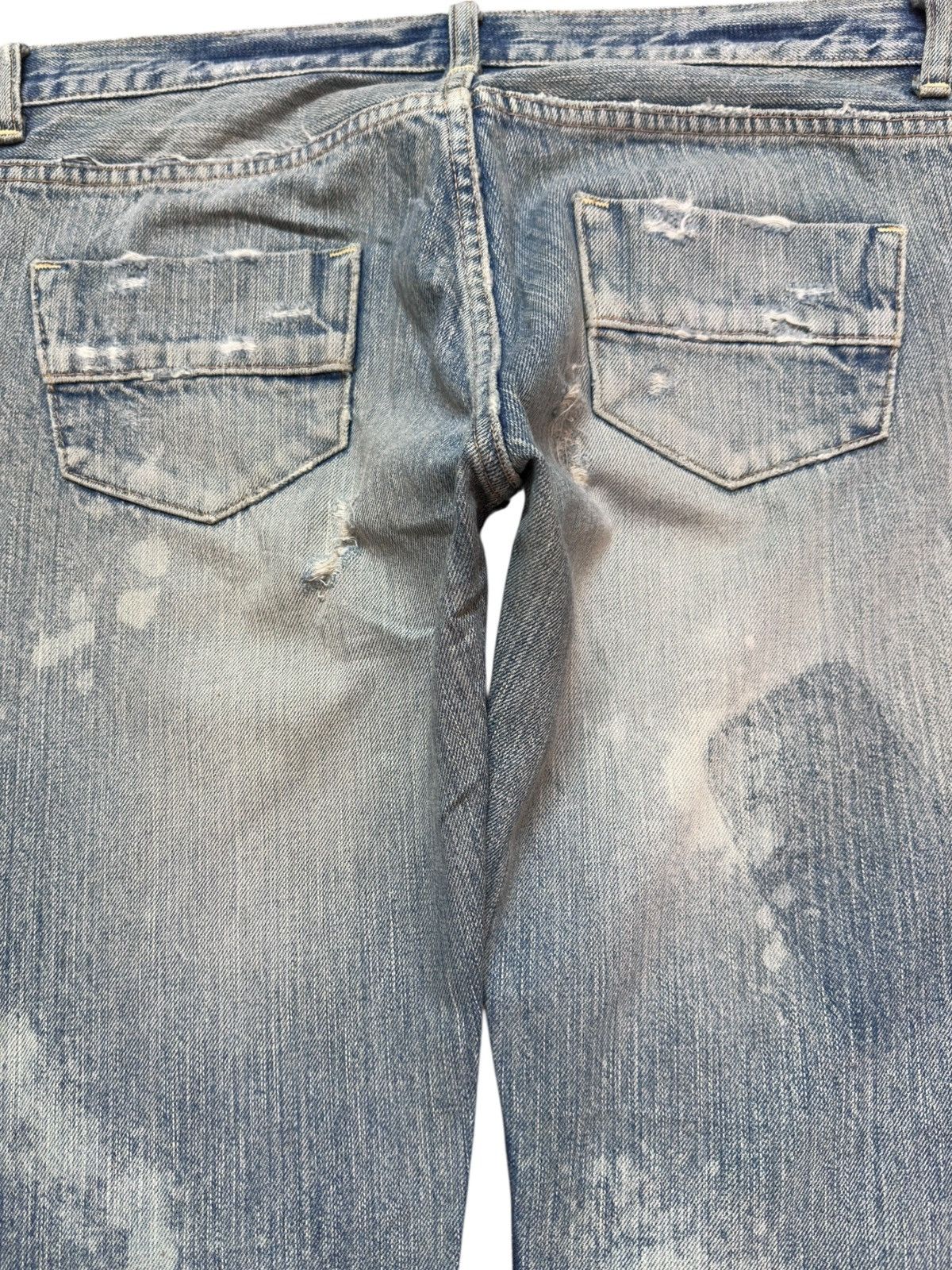 Hysteric Glamour Vintage RNA.Inc Ripped Grunge Zipper Leg Distressed Denim Size US 31 - 7 Thumbnail