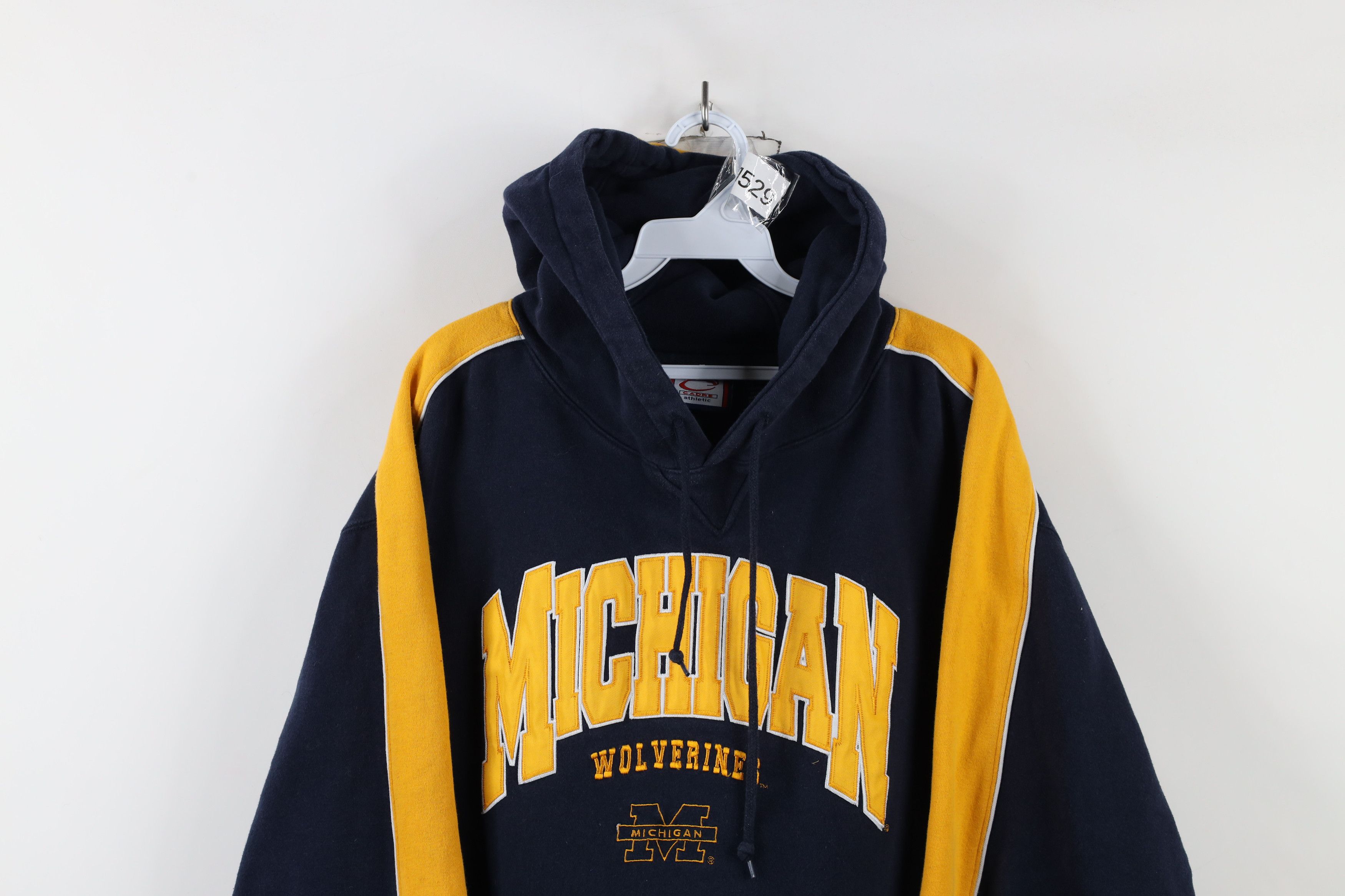 Vintage Vintage 90s Heavyweight University of Michigan Sweatshirt Size US L / EU 52-54 / 3 - 2 Thumbnail