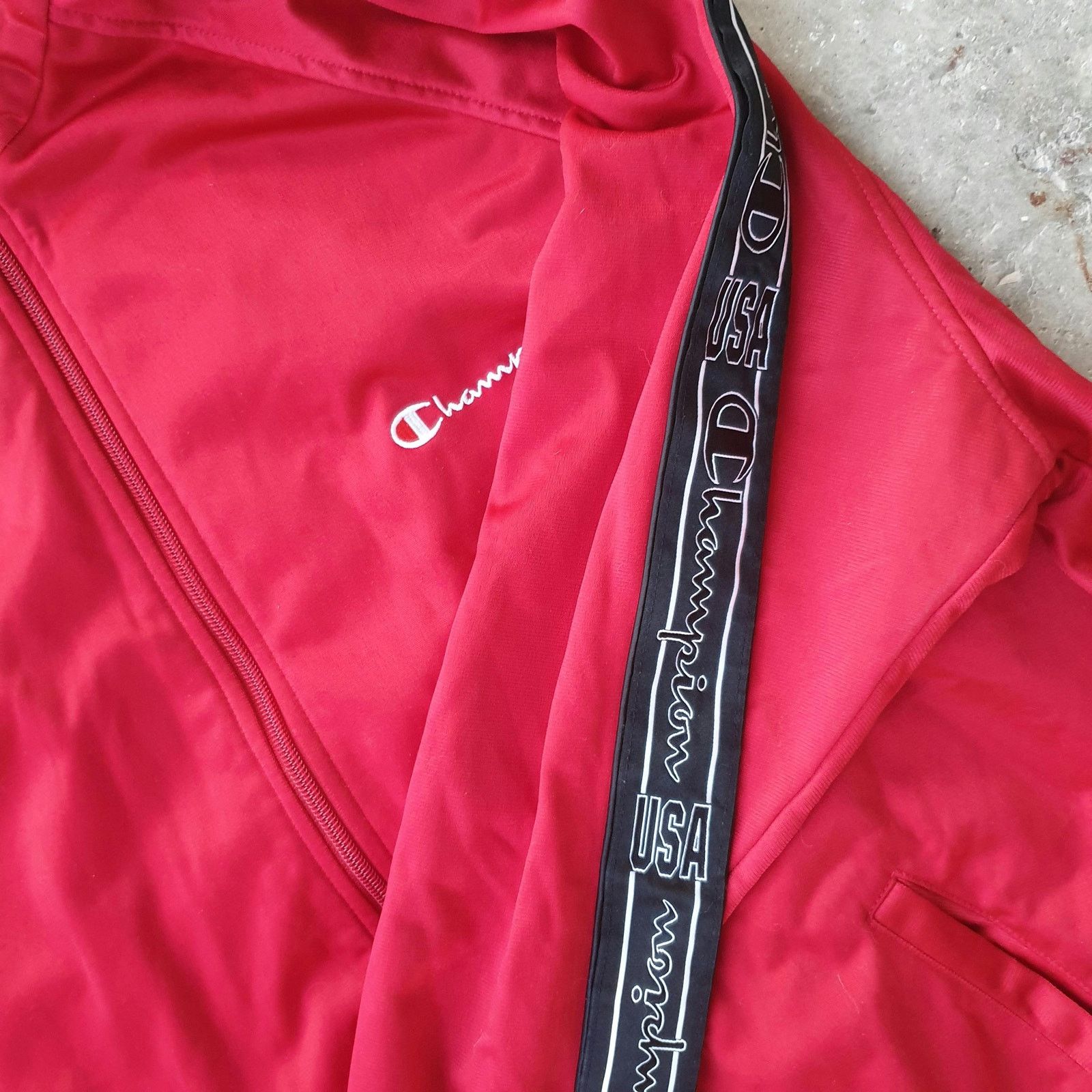 Champion Champion Track Top Zip Up Jacket in Red Size US XL / EU 56 / 4 - 3 Thumbnail