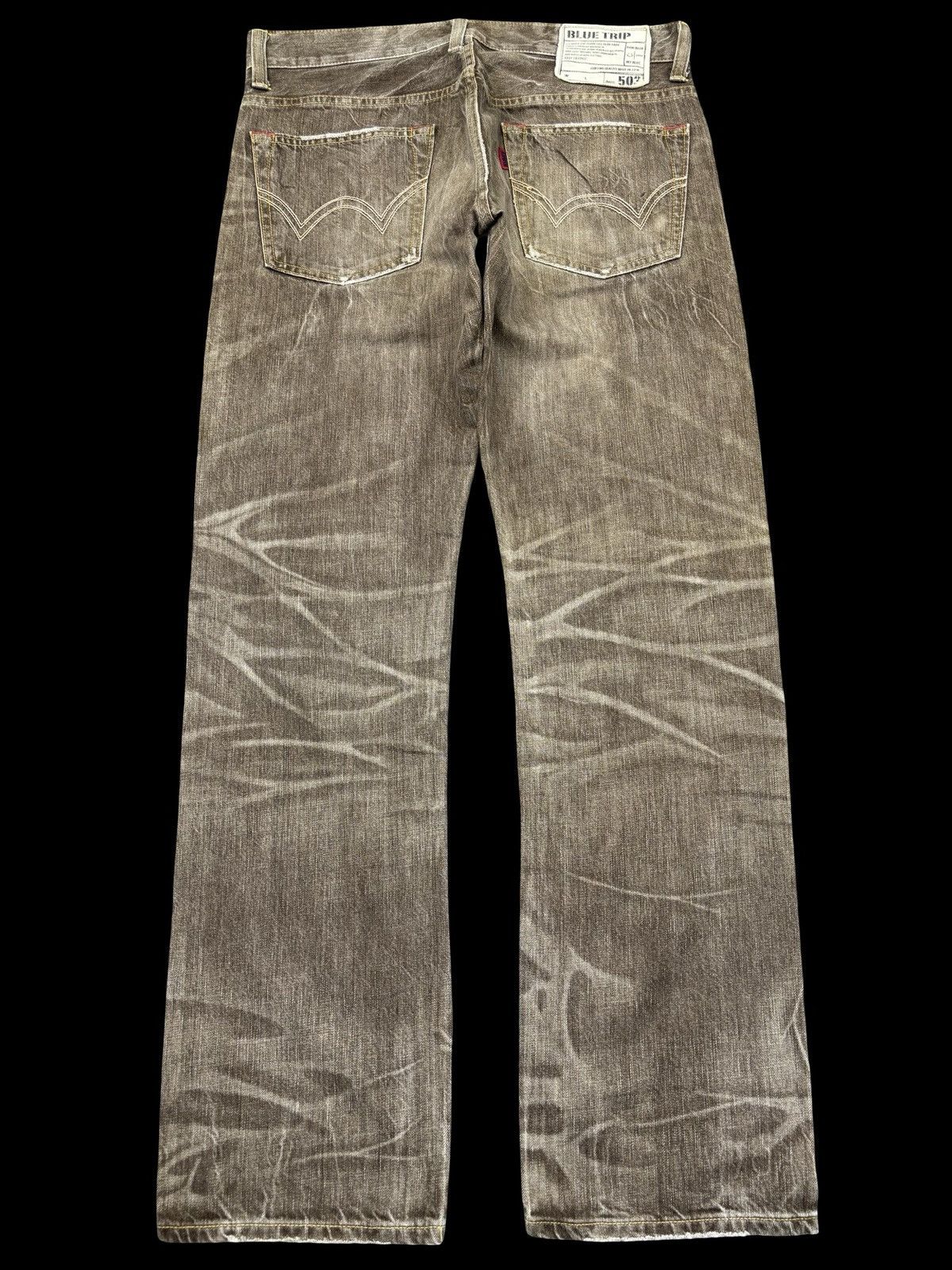Edwin 💥Archival Fades💥Sick Edwin 503 Brown Denim K20 Size US 35 - 2 Thumbnail
