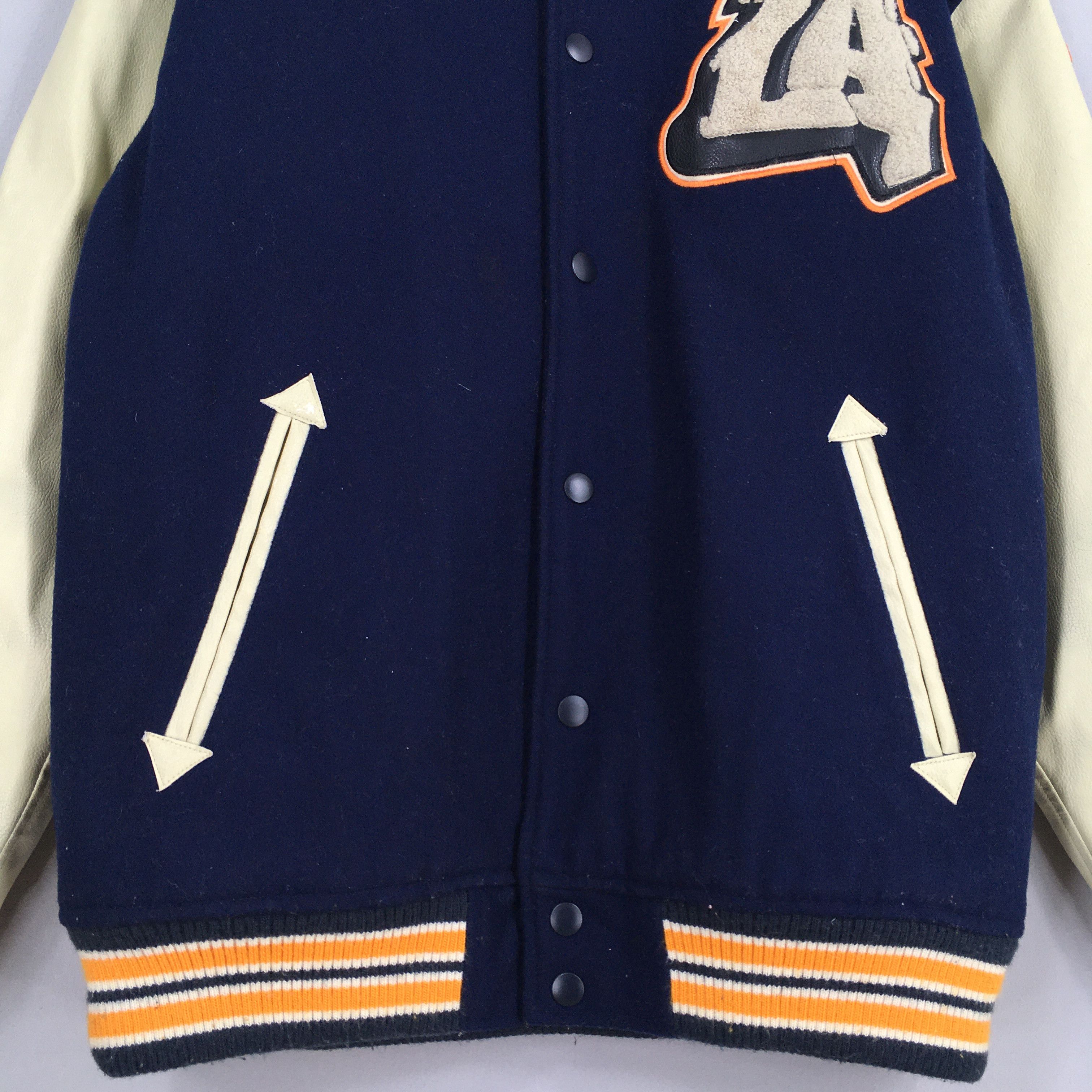 Vintage Vintage 90s Conart Varsity Leather Jacket Medium Size US M / EU 48-50 / 2 - 5 Thumbnail