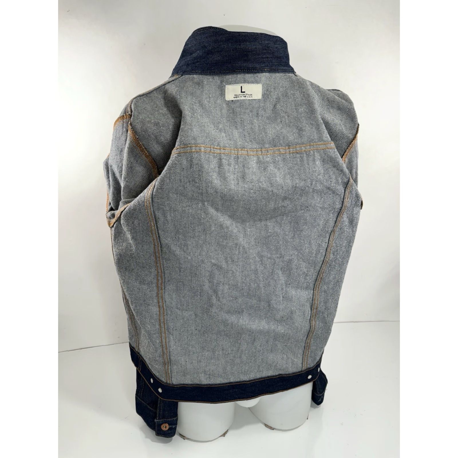 Tellason Tellason USA Denim Trucker Jacket - L - Button, Blue - Mens - Regular Fit Size US L / EU 52-54 / 3 - 4 Thumbnail