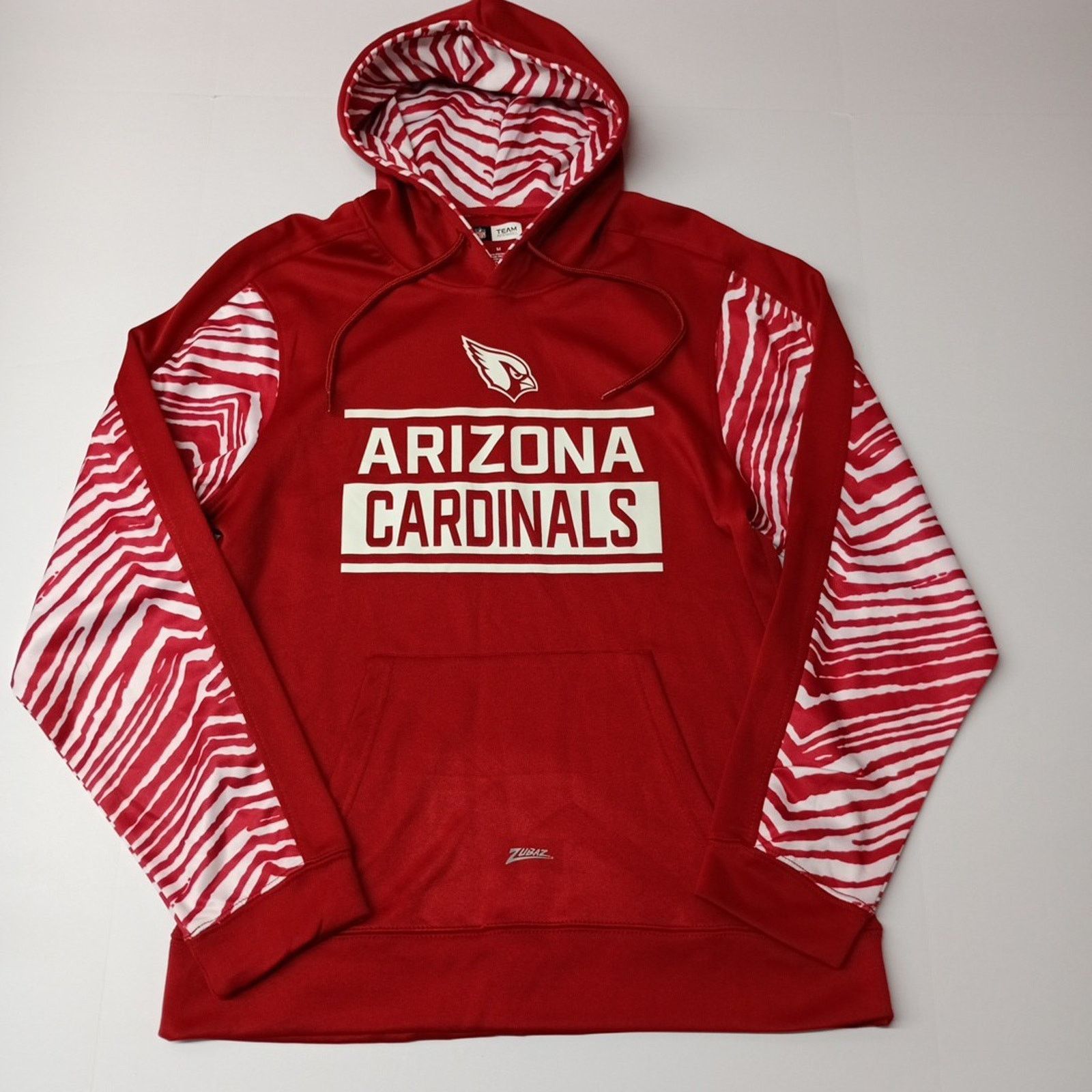 Zubaz Zubaz NFL Mens M Arizona Cardinals Zebra Accents Hoodie NWOT Size US M / EU 48-50 / 2 - 1 Thumbnail