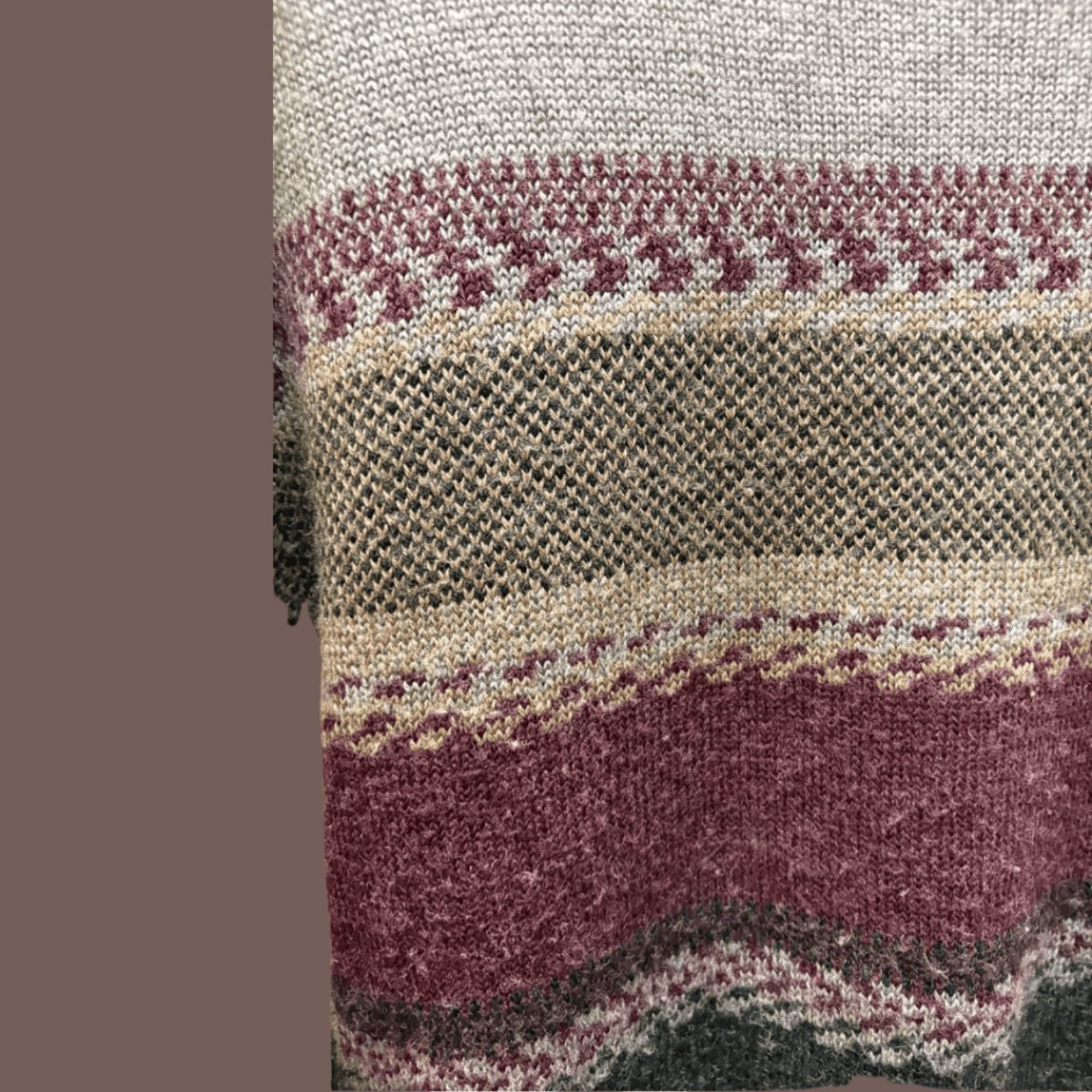 Vintage VTG Honors Striped Wool Blend Sweater | 80s Preppy Knit Size US L / EU 52-54 / 3 - 5 Thumbnail