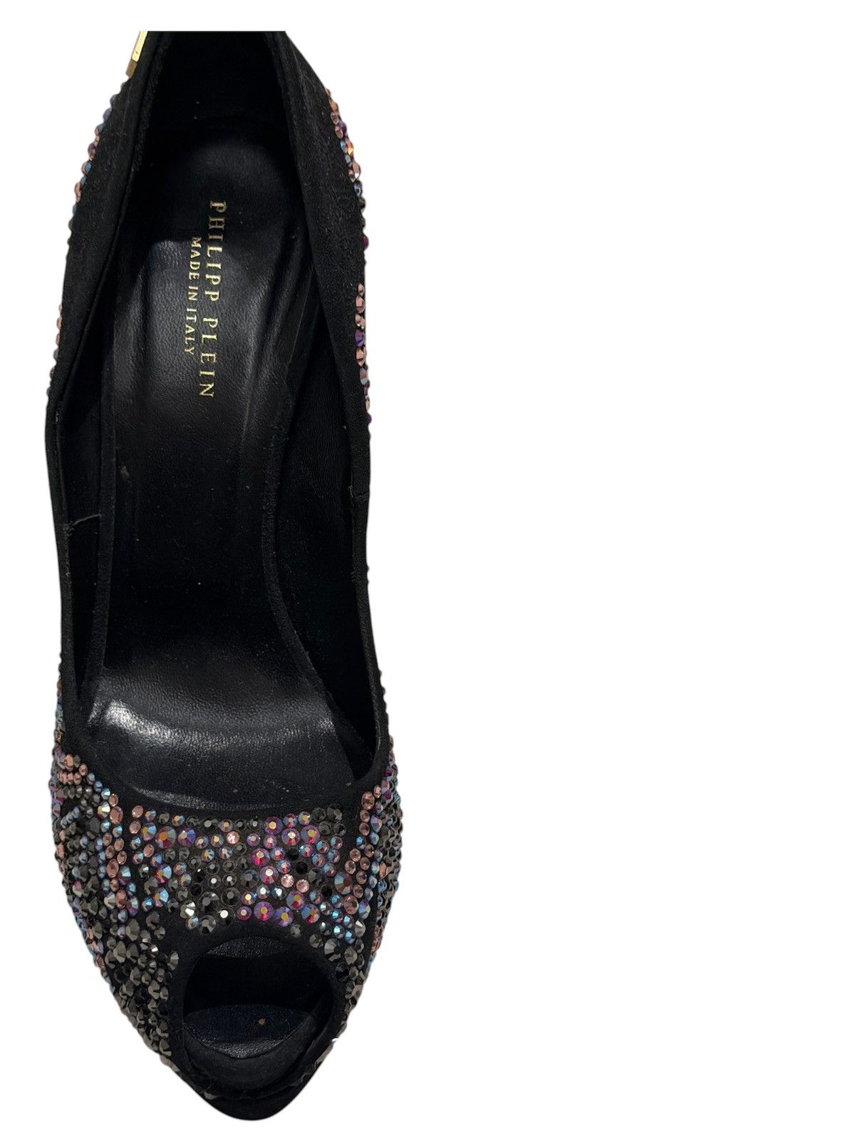 Philipp Plein Philipp Plein Rhinestone Embellished Peep Toe Size39 Size US 9 / IT 39 - 3 Thumbnail