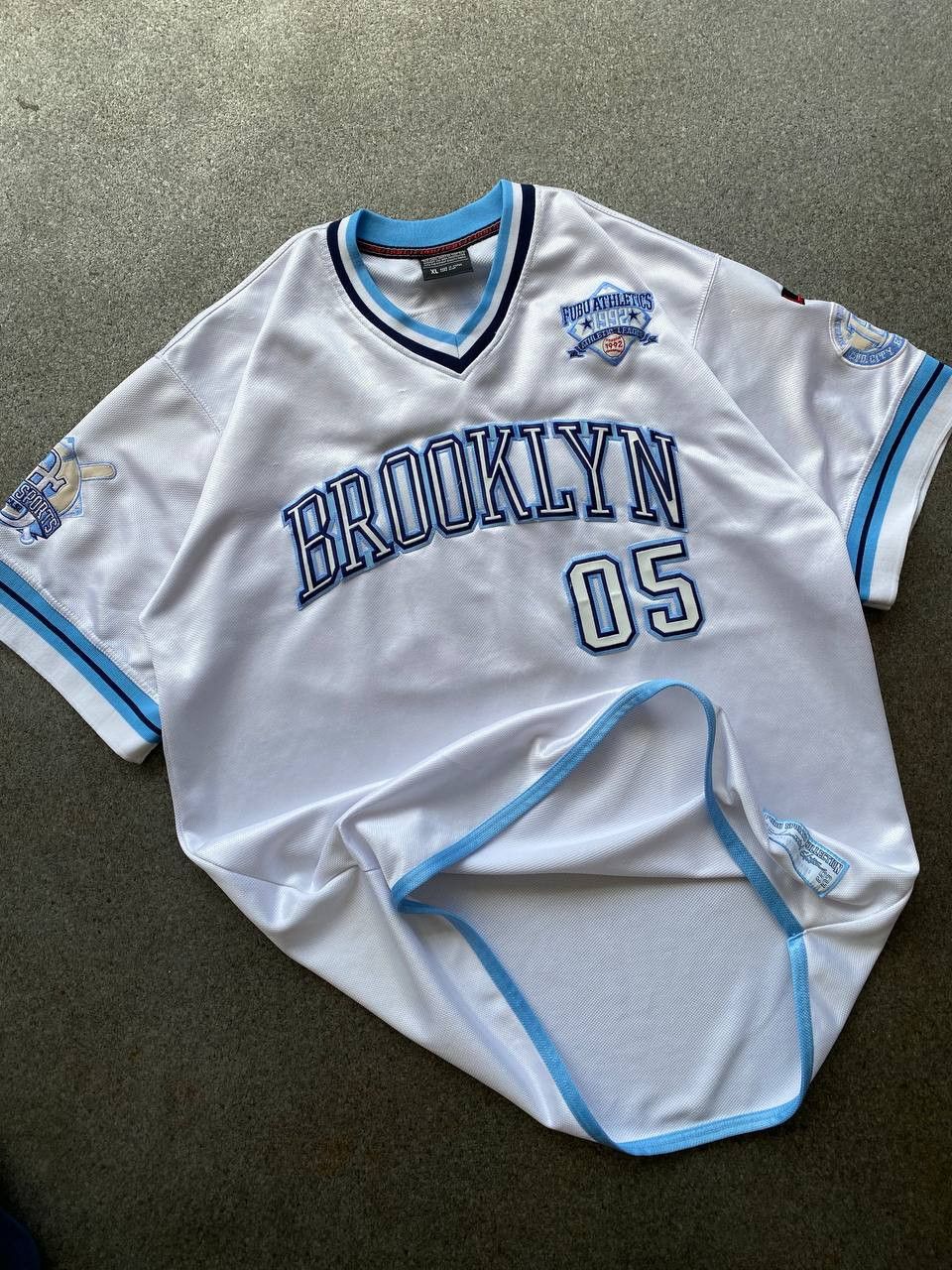 Fubu × Vintage Brooklyn Fubu Sports Collection Limited Edition Jersey Size US XL / EU 56 / 4 - 3 Thumbnail