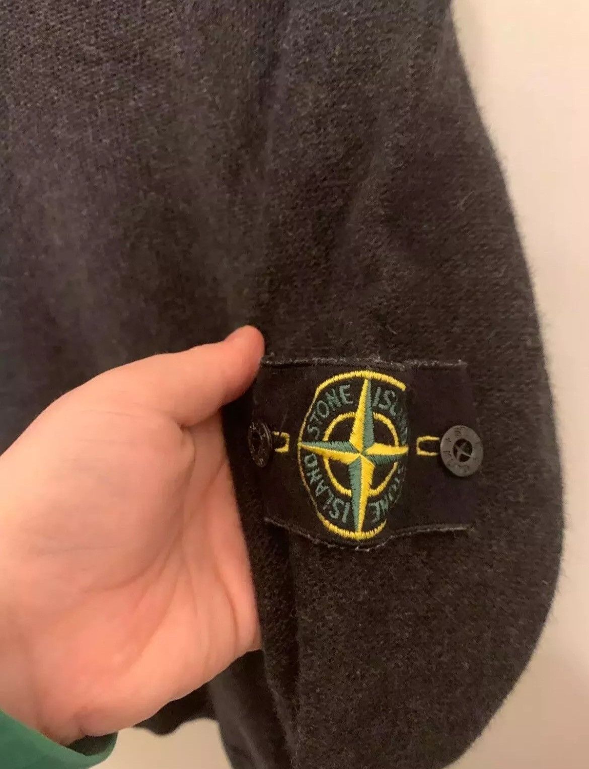 Stone Island Stone Island Wool Sweater Size M Gray and Black Size US M / EU 48-50 / 2 - 4 Thumbnail