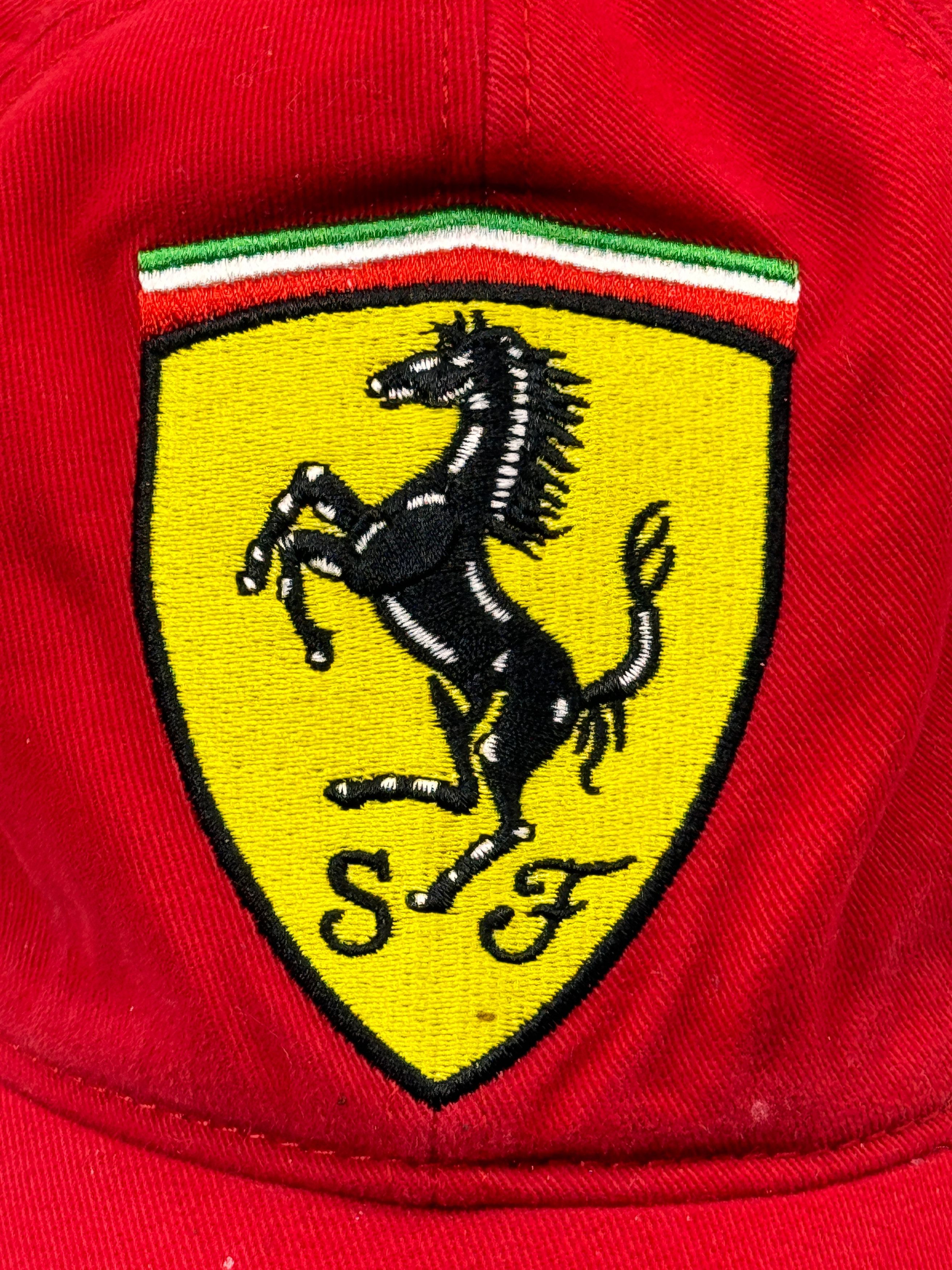 Ferrari × Formula 1 Vintage Ferrari Baseball Cap Big Embroidered Logo Size ONE SIZE - 3 Thumbnail