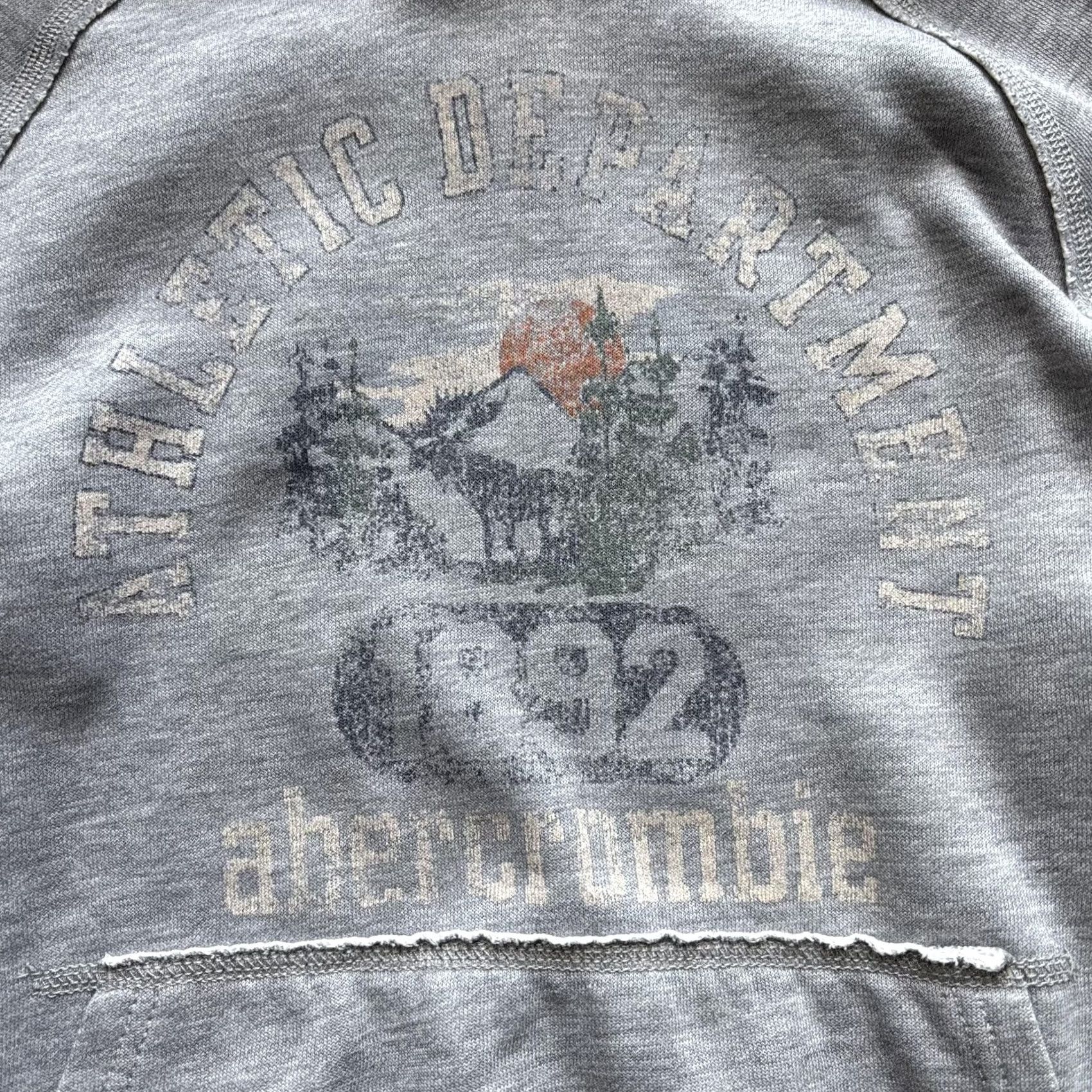 Vintage Abercrombie Fitch Hoodie Womens Small Gray Y2K Pullover 1892 Sweatshirt Size S / US 4 / IT 40 - 4 Thumbnail