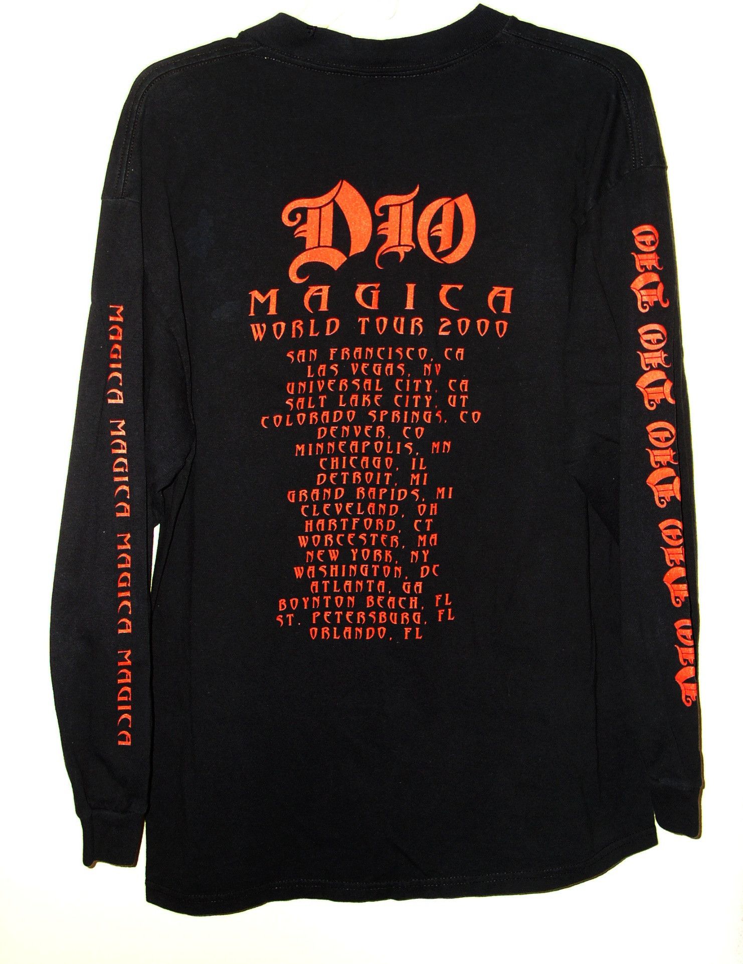 Delta DIO Concert Tour Shirt Vintage 2000 Magica Long Sleeve LS Size US XL / EU 56 / 4 - 2 Thumbnail