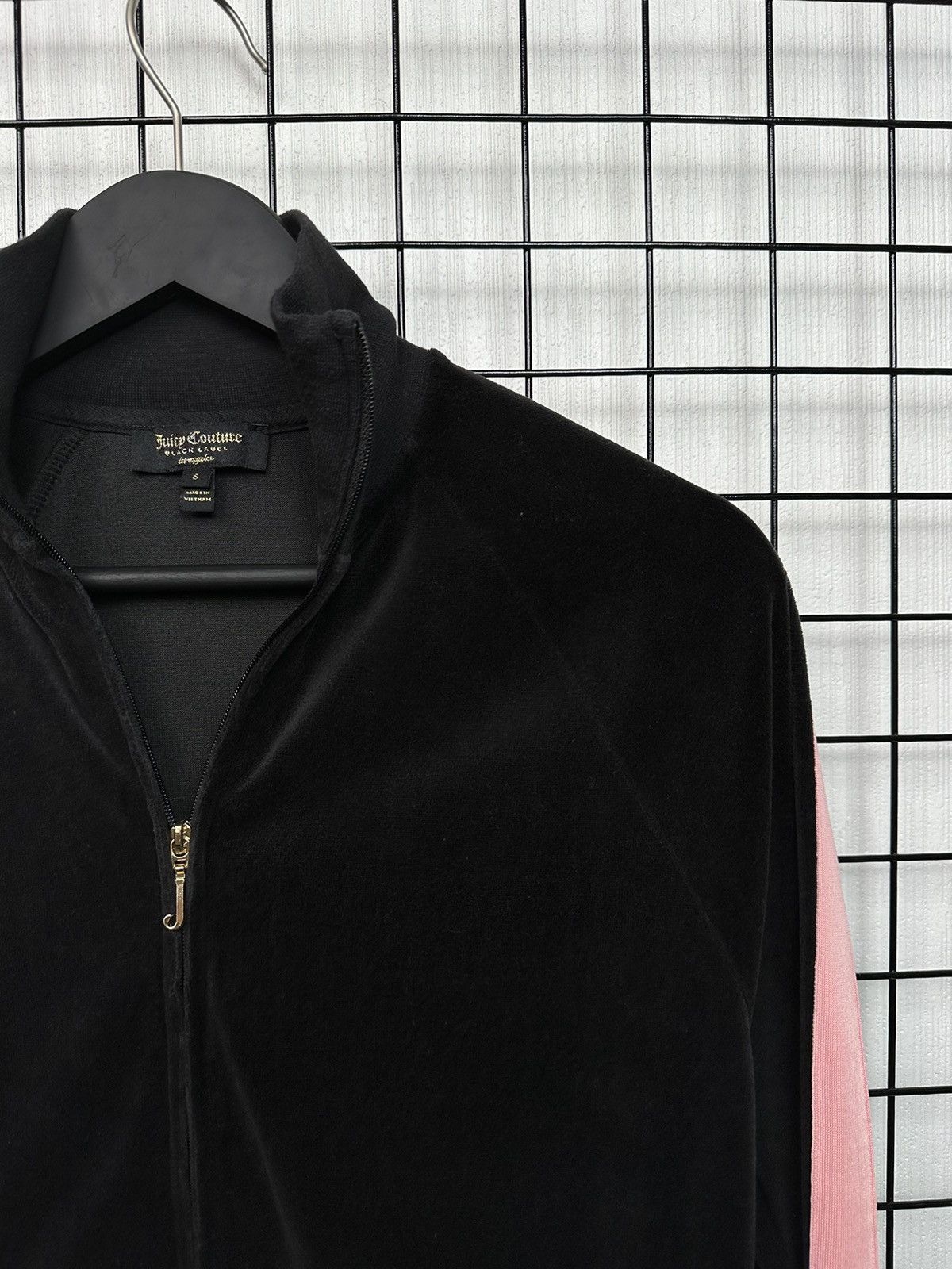 Juicy Couture × Vintage VELOUR JUICY COUTURE Black Label ZIP women S pullover Size S / US 4 / IT 40 - 6 Thumbnail