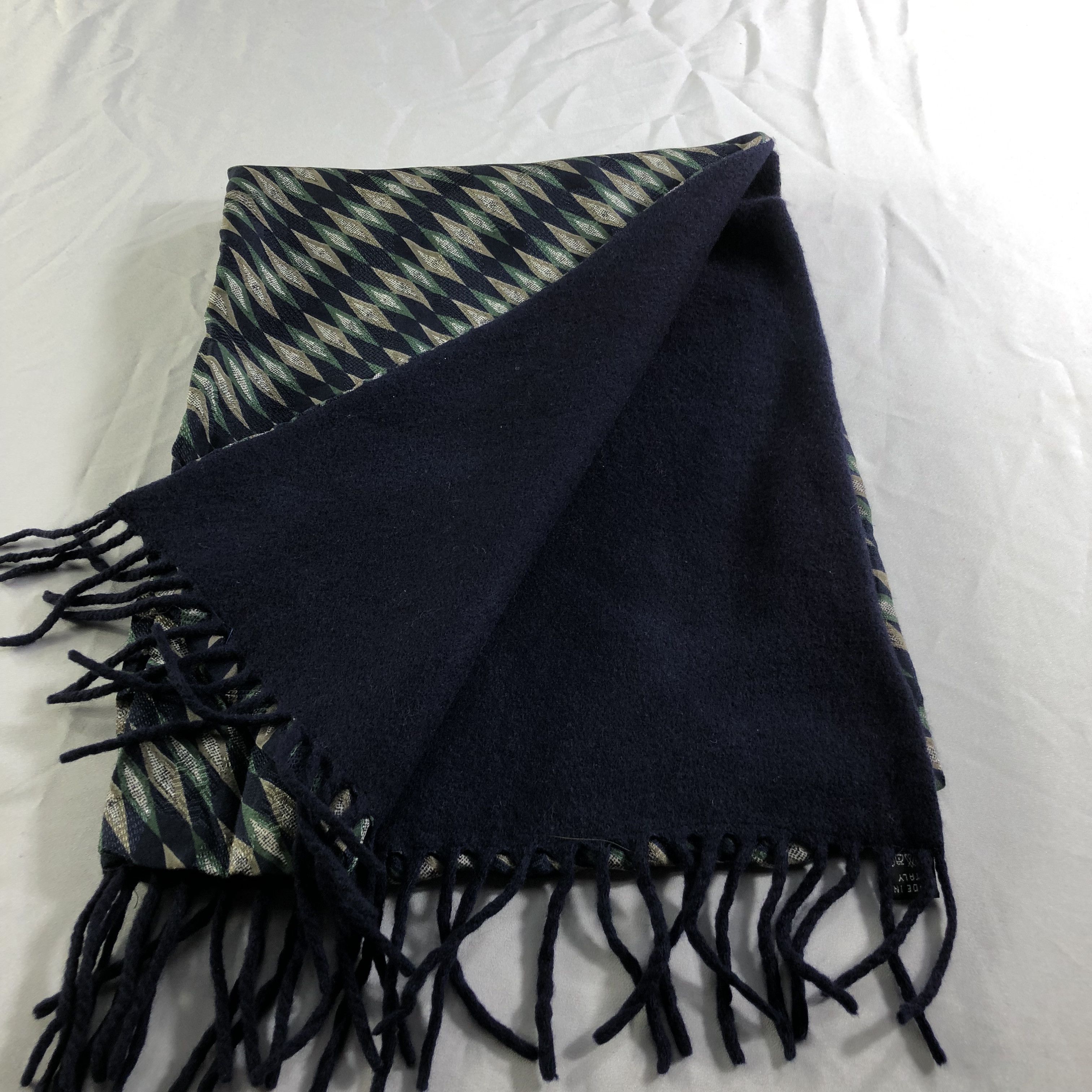 Vintage Luxury Design Silk/Wool Scarf Muffler Neckwear V2232 Size ONE SIZE - 6 Thumbnail