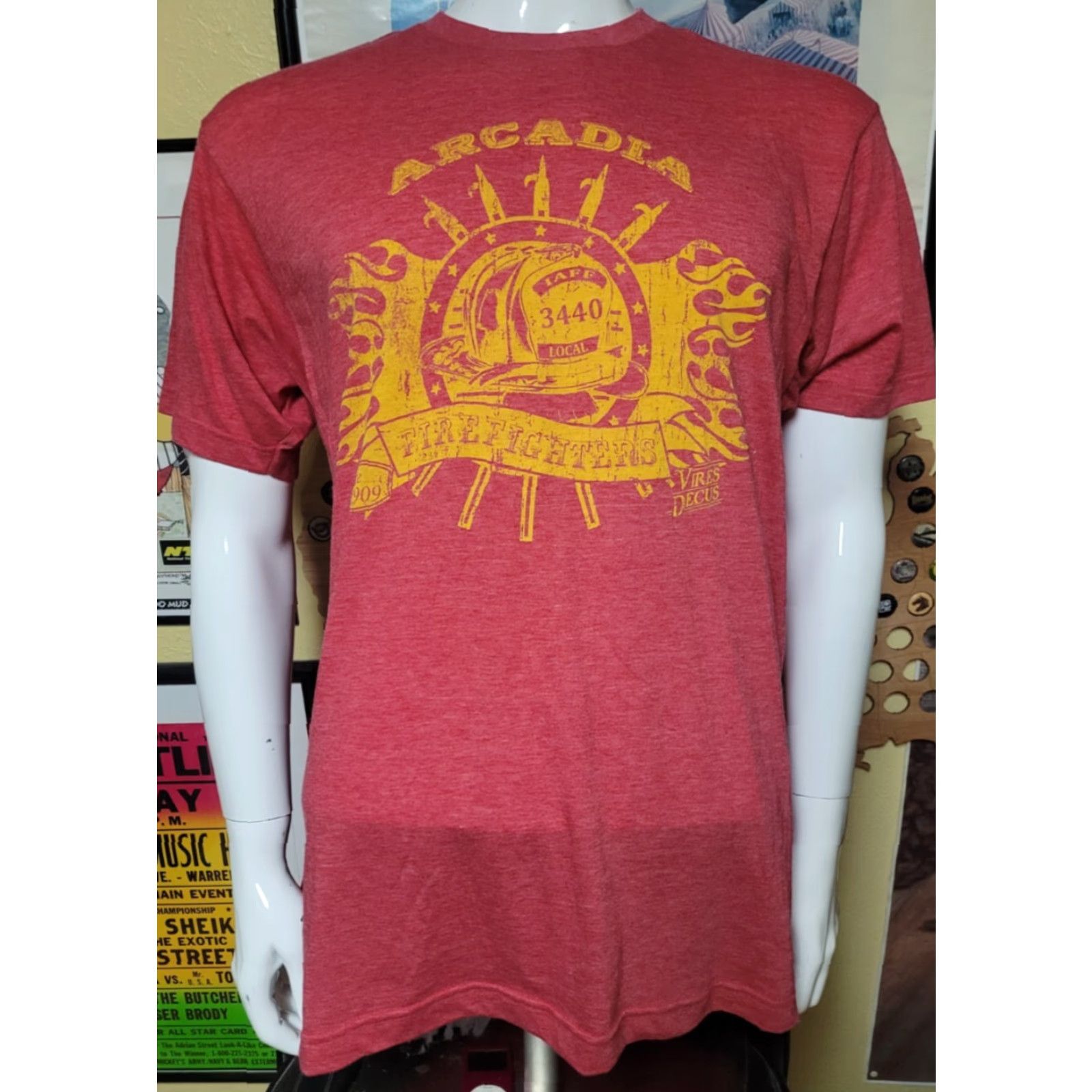 Tultex VINTAGE Arcadia CA Fire Fighters Department IAFF Local 3440 Union T Shirt XL Nice Size US L / EU 52-54 / 3 - 2 Thumbnail