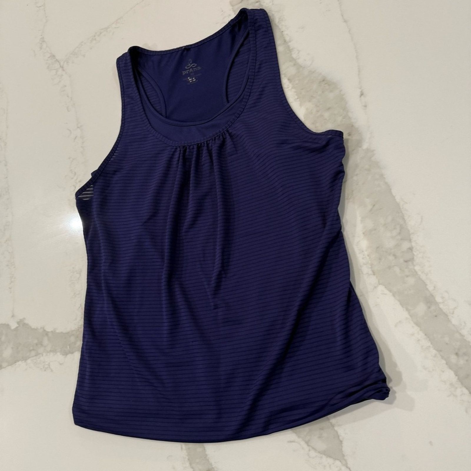 Prana Prana Mika Double Layer Racerback Stripe Tank Top Womens XS Size XS / US 0-2 / IT 36-38 - 2 Thumbnail