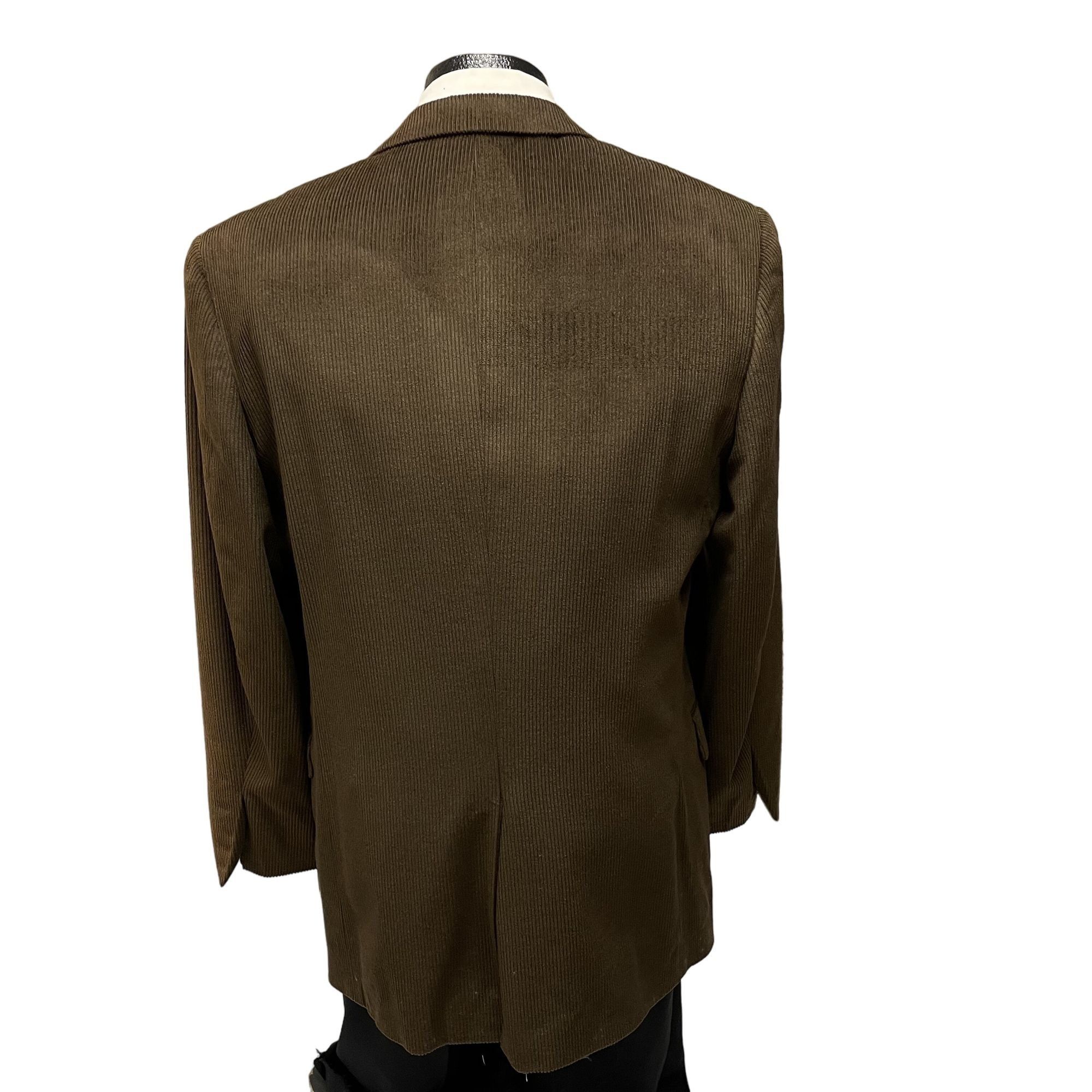 Jos. A. Bank Jos A Bank Chocolate Brown Sport Coat Corduroy Style Jacket Size 40R - 3 Thumbnail