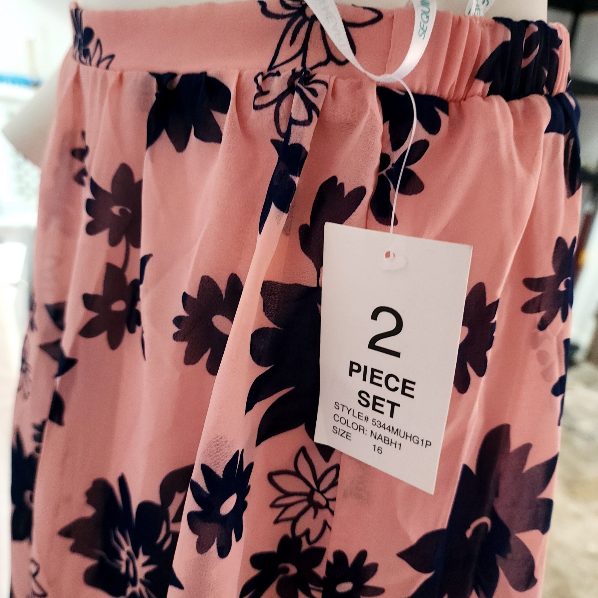 Other Teen Big Girls 2pc Floral Sleeveless Dress NWT Size 16 XL C Size XS / US 0-2 / IT 36-38 - 7 Thumbnail