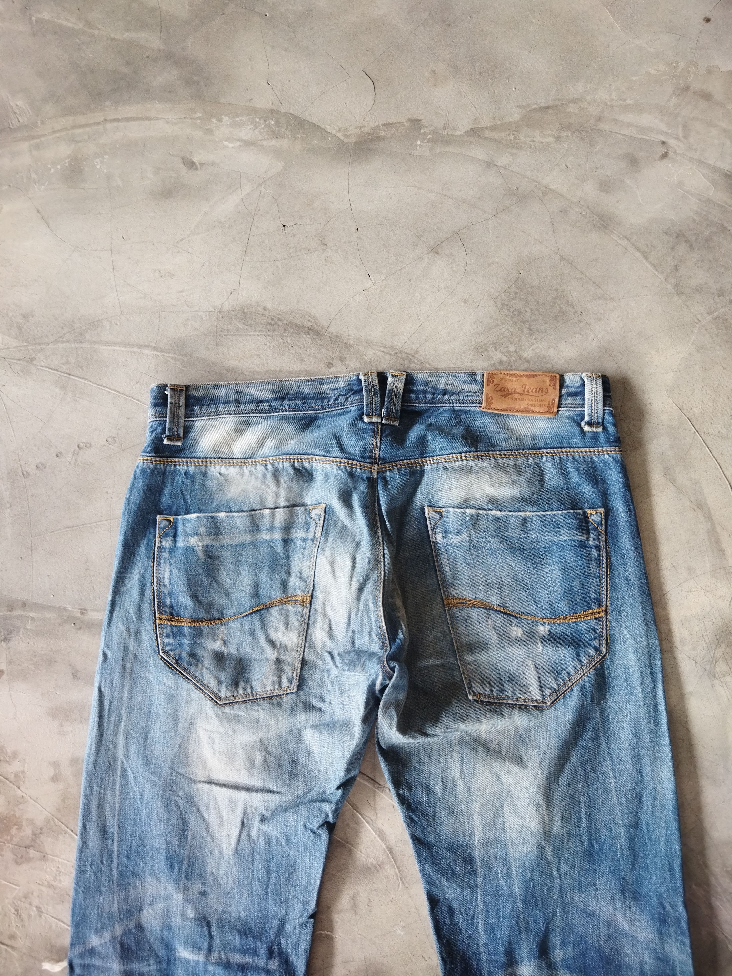 Vintage × Zara VINTAGE ZARA JEANS DISTRESSED FADED BLUE JEANS PANTS Size US 36 / EU 52 - 8 Thumbnail