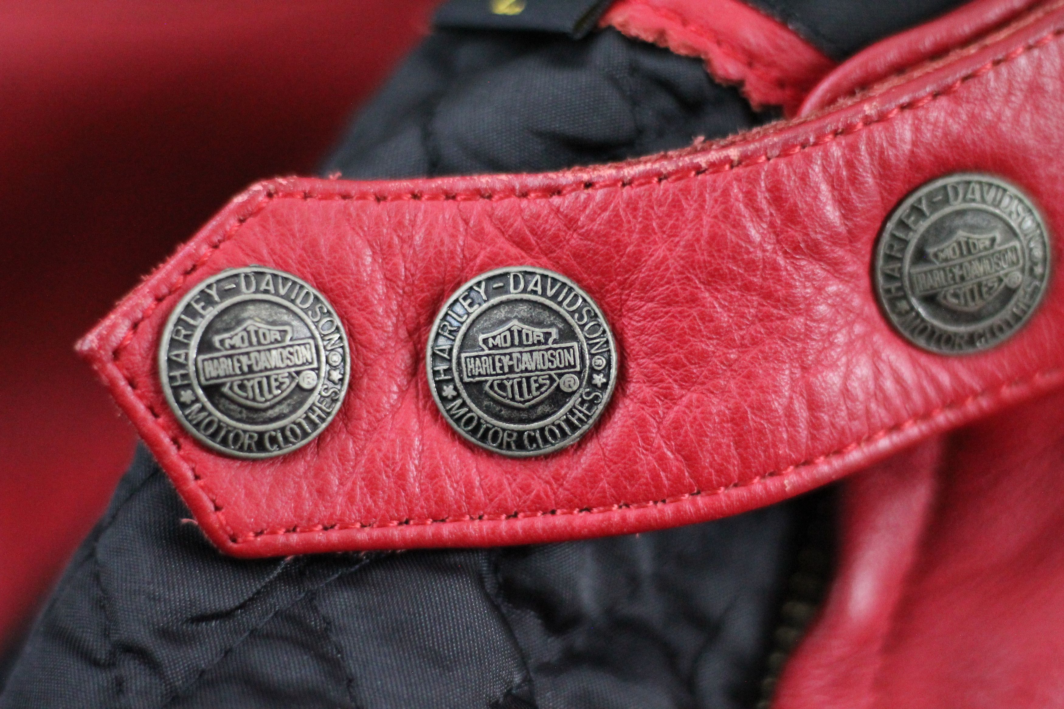 Harley Davidson × Vintage RARE! Vintage HARLEY DAVIDSON Leather Jacket. Size US L / EU 52-54 / 3 - 8 Thumbnail
