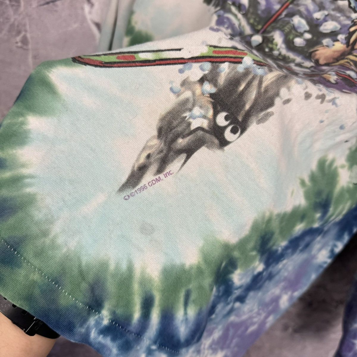 Vintage Vintage 1996 Grateful Dead Ski Bear Tie Dye Longsleeve Shirt Size US L / EU 52-54 / 3 - 3 Thumbnail