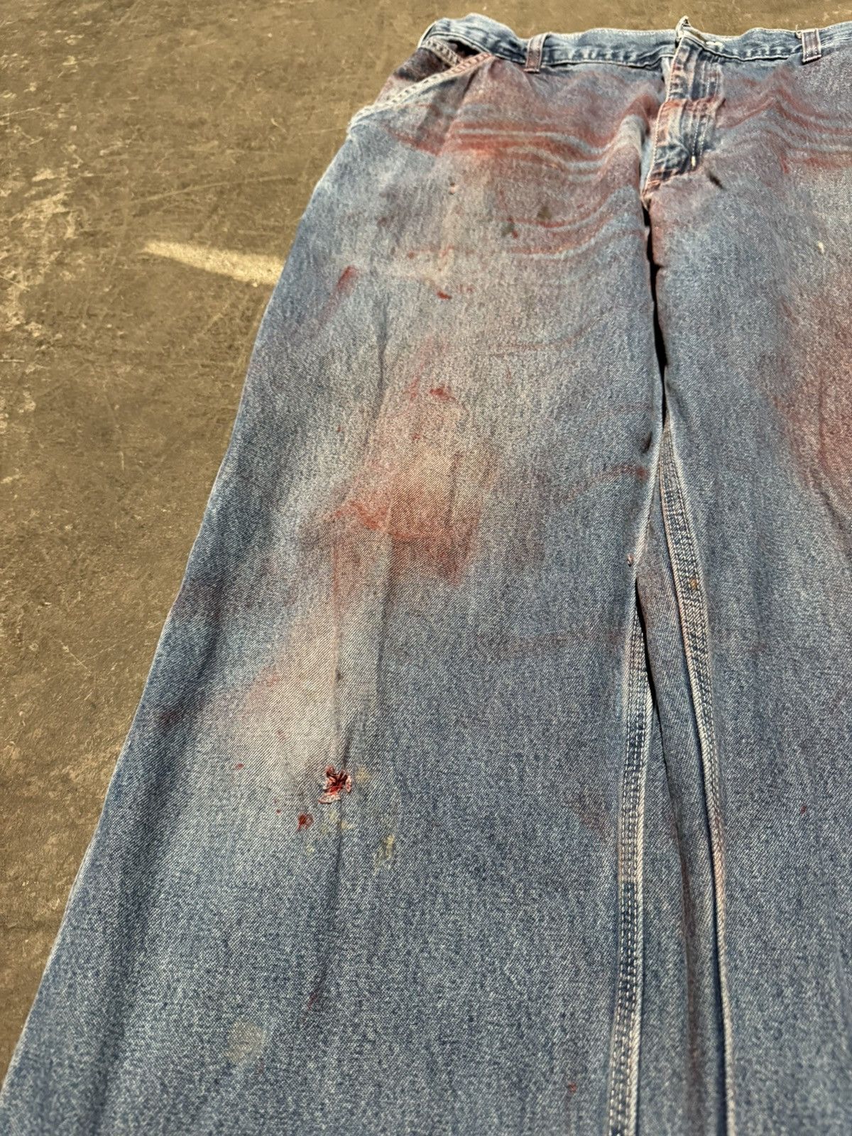 Carhartt × Vintage Vintage Distressed Carhartt Denim Carpenter Jeans Size 36x34 Size US 36 / EU 52 - 5 Thumbnail