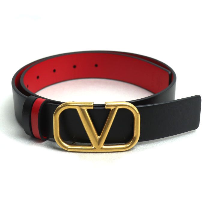 Valentino Valentino Valentino Garavani VLogo Leather Belt Leather Other ZW2T0T15ZFR Size ONE SIZE - 1 Thumbnail