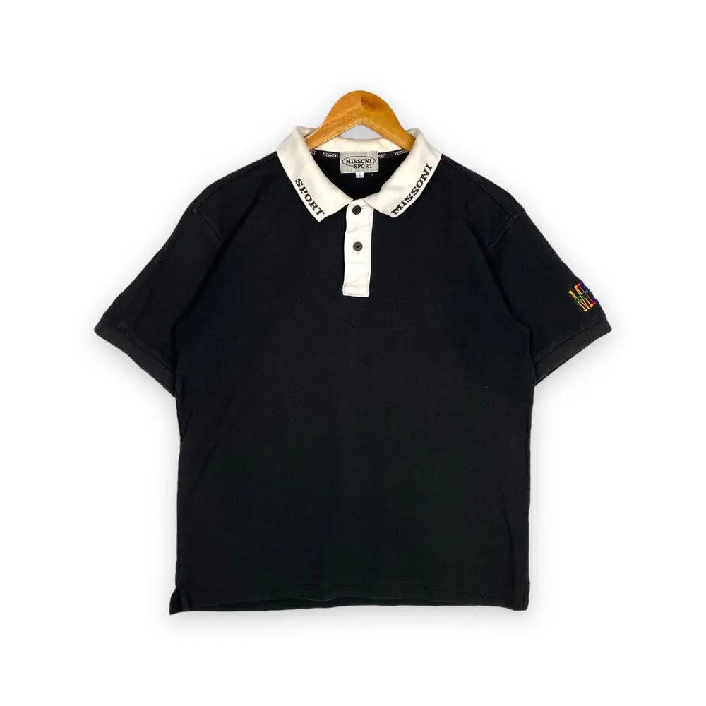 Missoni VINTAGE 90's MISSONI SPORT EMBROIDERY LOGO POLO SHIRT Size US L / EU 52-54 / 3 - 1 Thumbnail