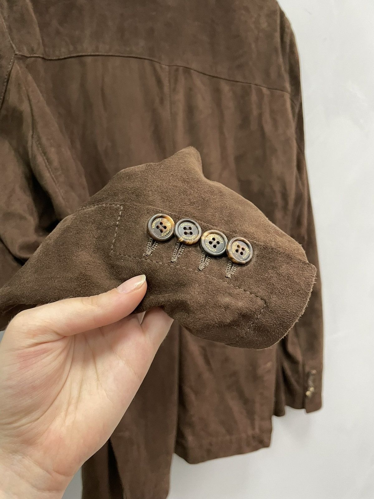 Japanese Brand Rare suede japanese Leather jacket blazer 90s Size US L / EU 52-54 / 3 - 12 Thumbnail