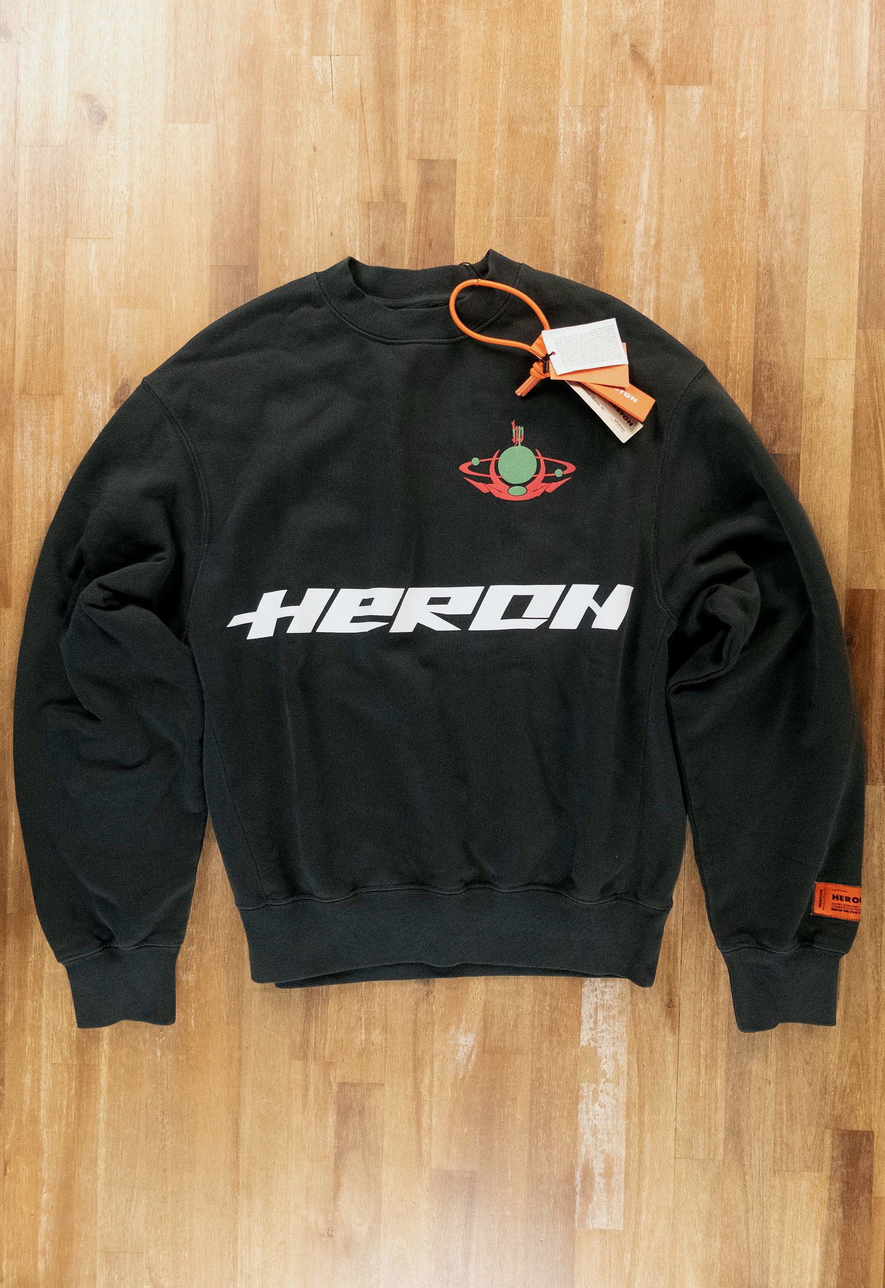 Heron Preston HERON PRESTON green Burn logo print sweatshirt Medium Size US M / EU 48-50 / 2 - 1 Thumbnail