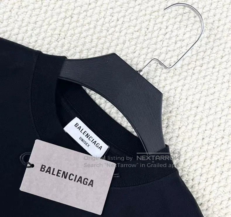 Balenciaga Balenciaga Black Crystal Logo Short Sleeve Tee. Size US XS / EU 42 / 0 - 2 Thumbnail
