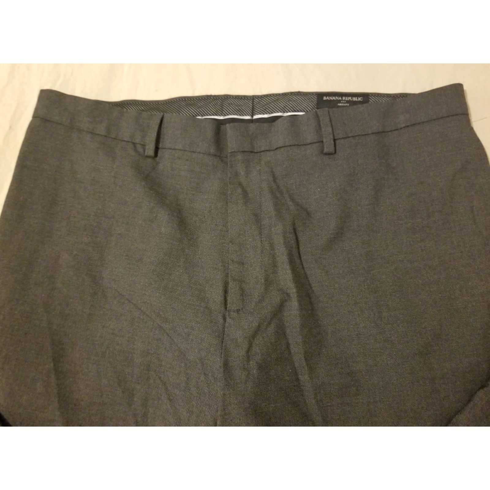 Banana Republic VINTAGE Banana Republic Mens Dress Pants 38x32 Gray Wool Chino Trousers Slack Pants Mens Size US 38 / EU 54 - 4 Thumbnail