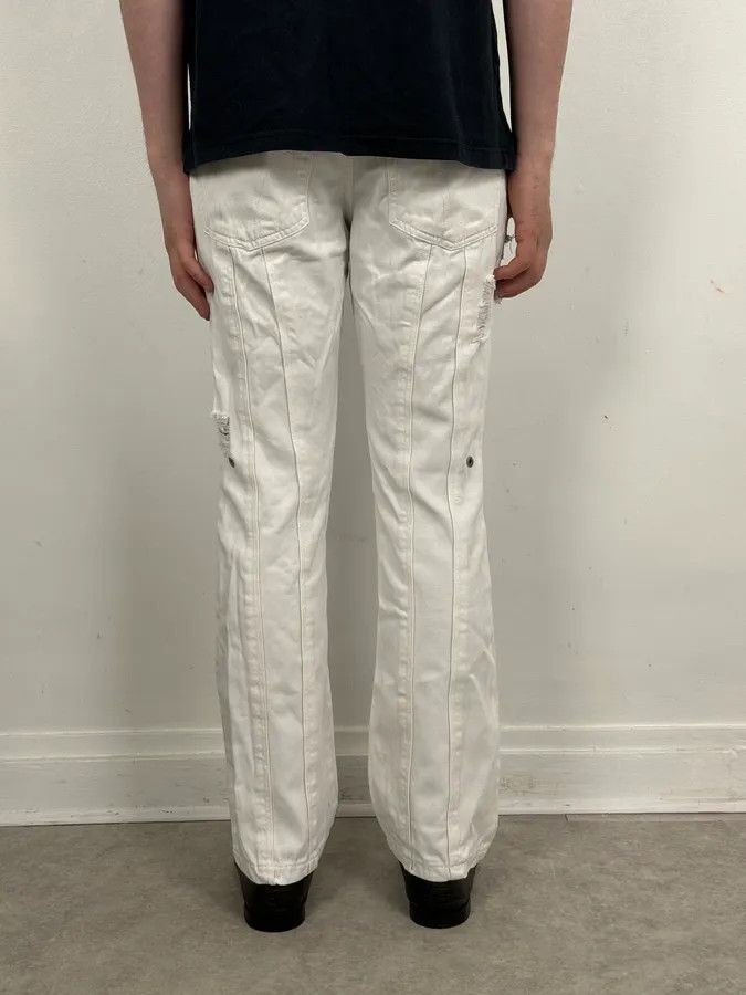 Dolce & Gabbana SS2004 Dolce & Gabbana White Distressed Jeans Size US 30 / EU 46 - 4 Thumbnail