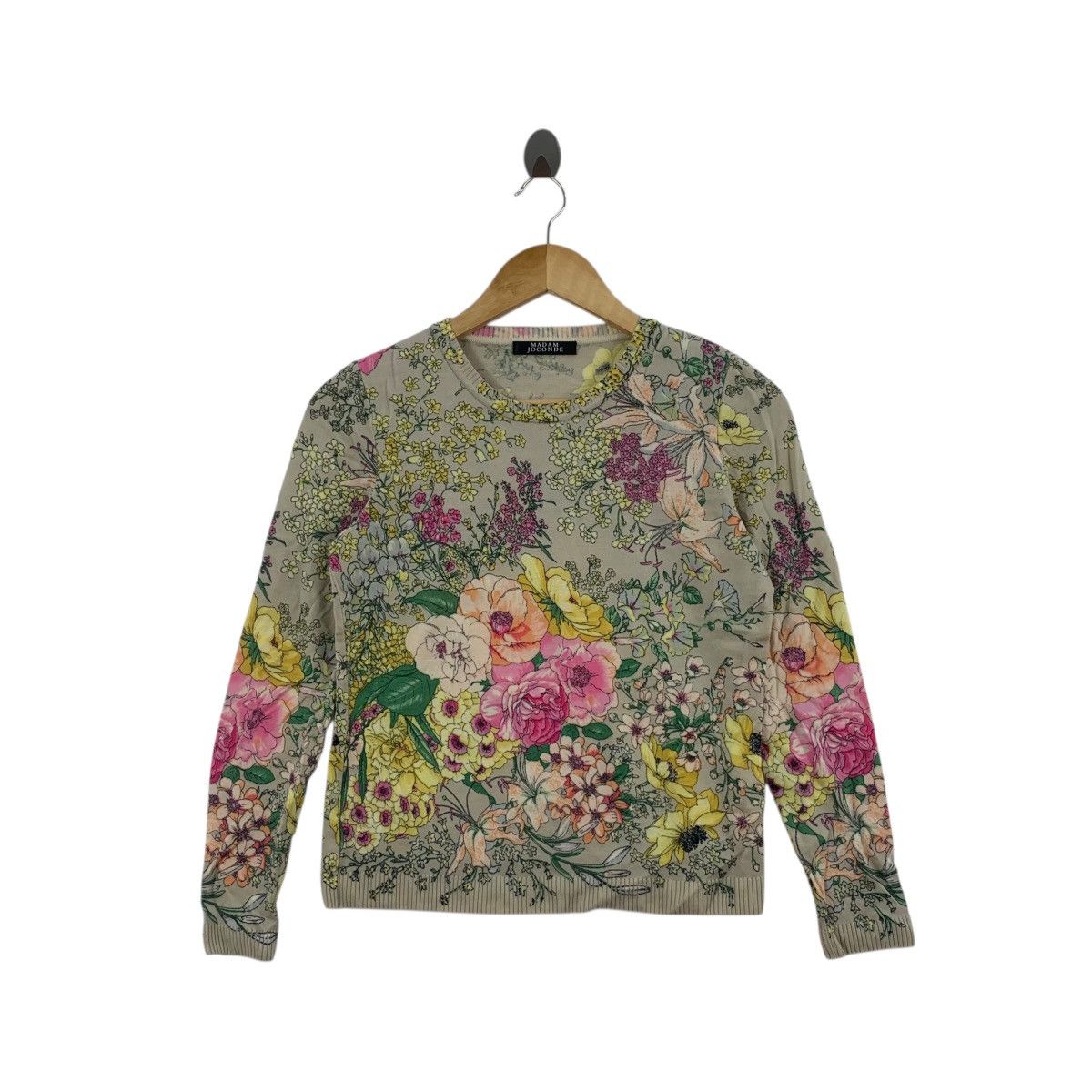 Other MADAM JOCONDE JAPAN Floral Flower Over Print Tee Shirt Top Size XS / US 0-2 / IT 36-38 - 1 Thumbnail
