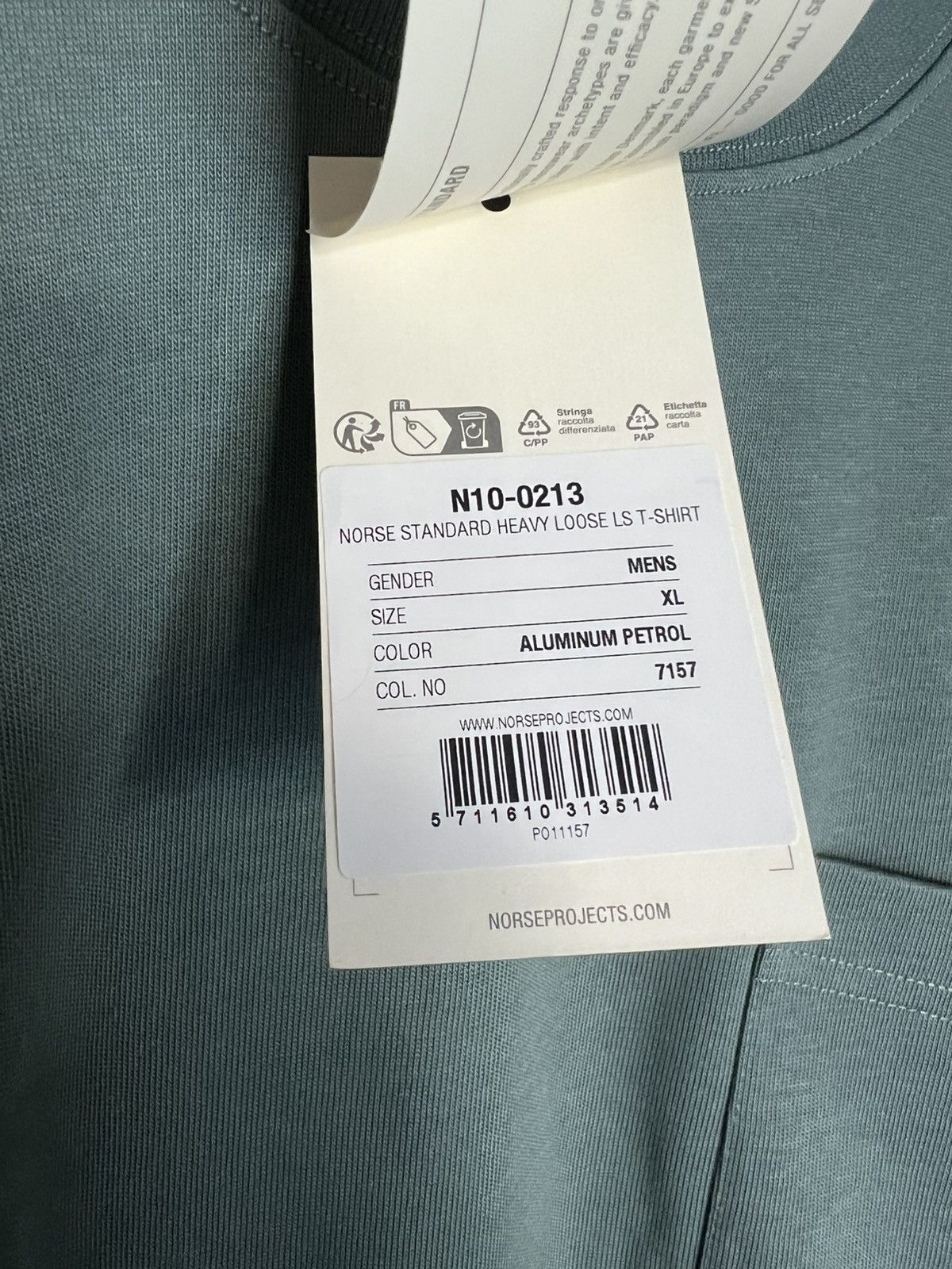Norse Projects Norse Projects Standard Heavy Loose Long Sleeve T-Shirt XL Size US XL / EU 56 / 4 - 8 Thumbnail