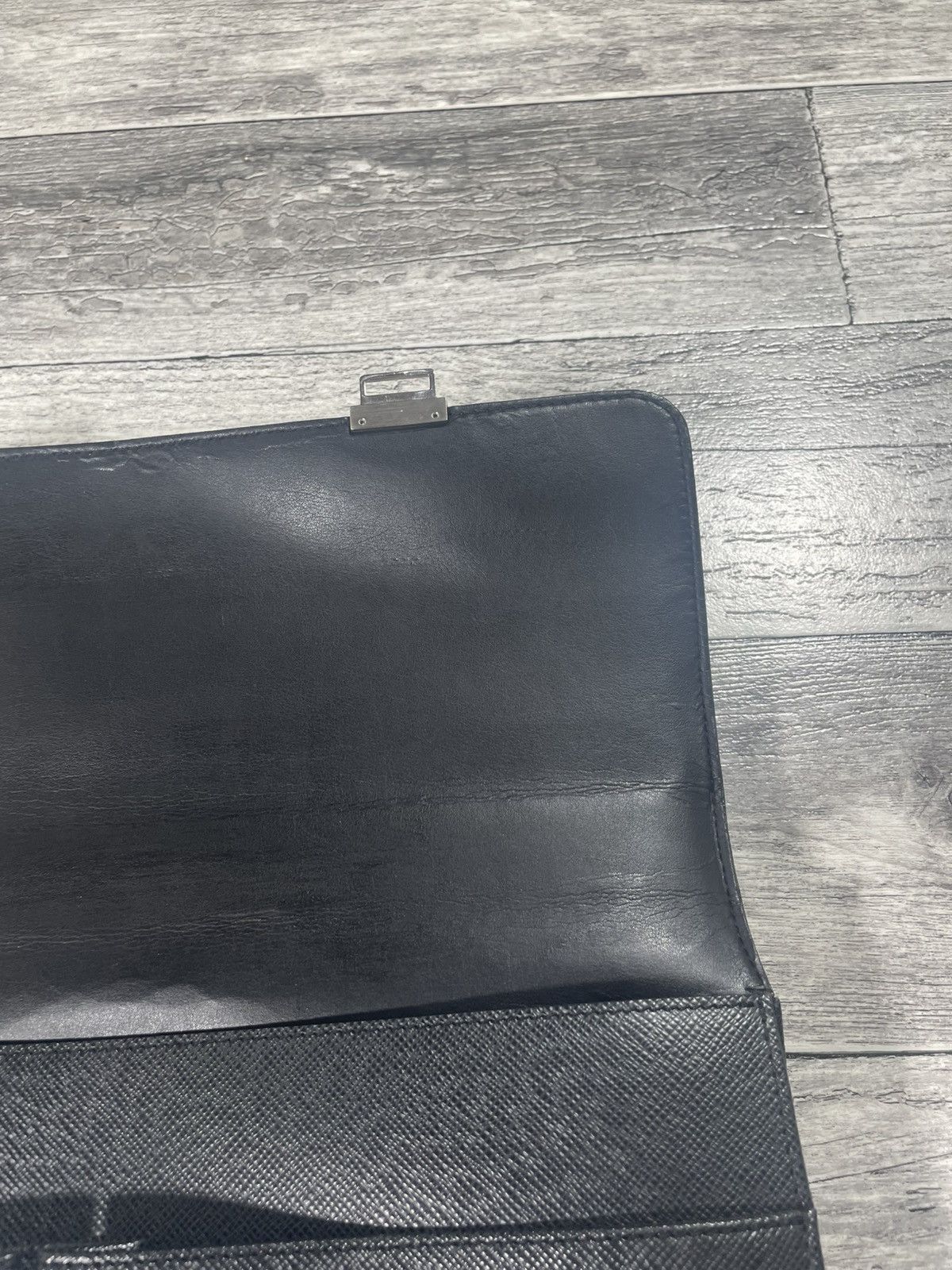 Louis Vuitton Vintage Louis Vuitton LV Black Taiga Leather Tobar Briefcase Size ONE SIZE - 9 Thumbnail