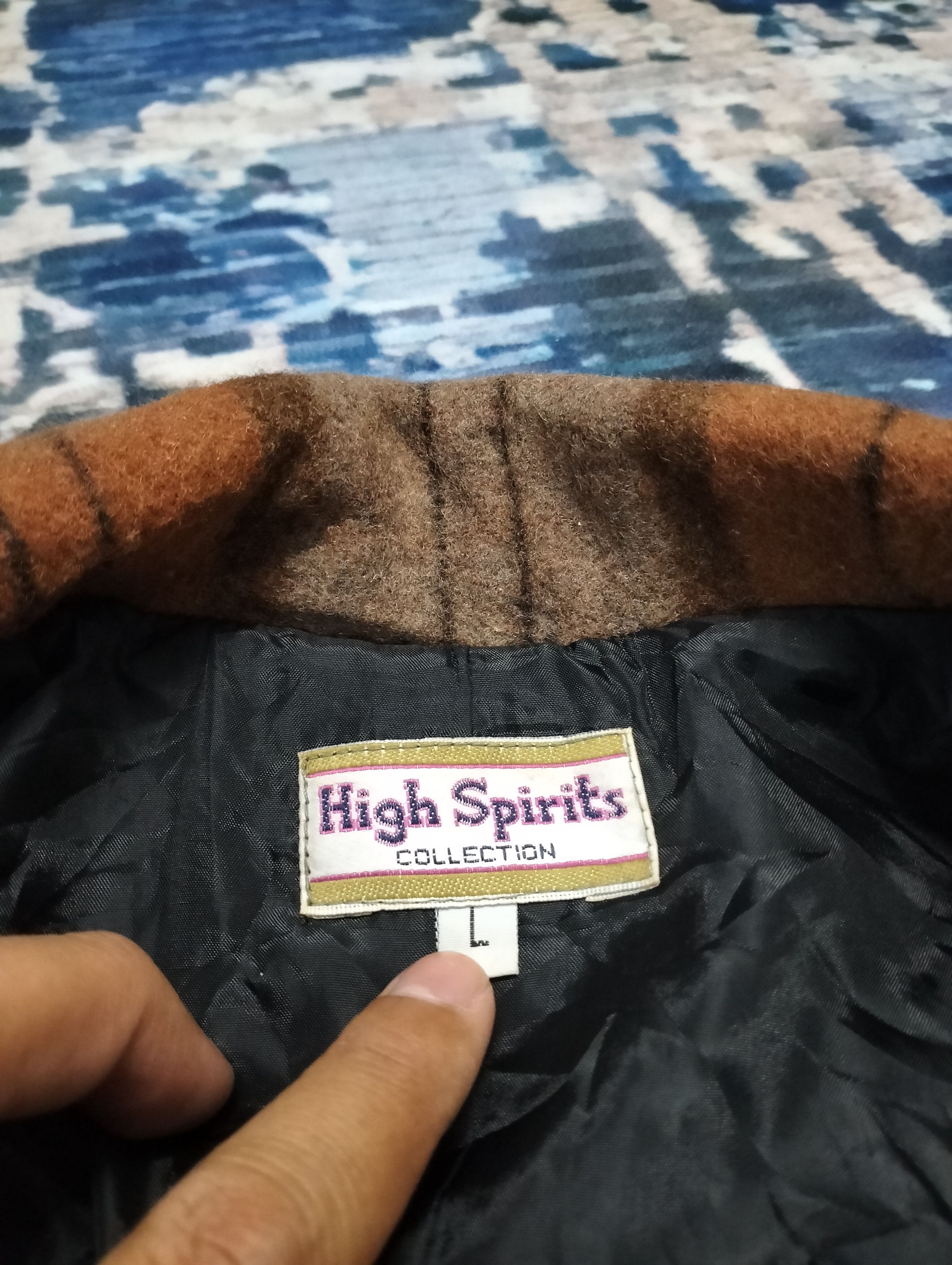 Other Vintage Wool Japanese Jacket stripe design Streetwear Size US L / EU 52-54 / 3 - 5 Thumbnail