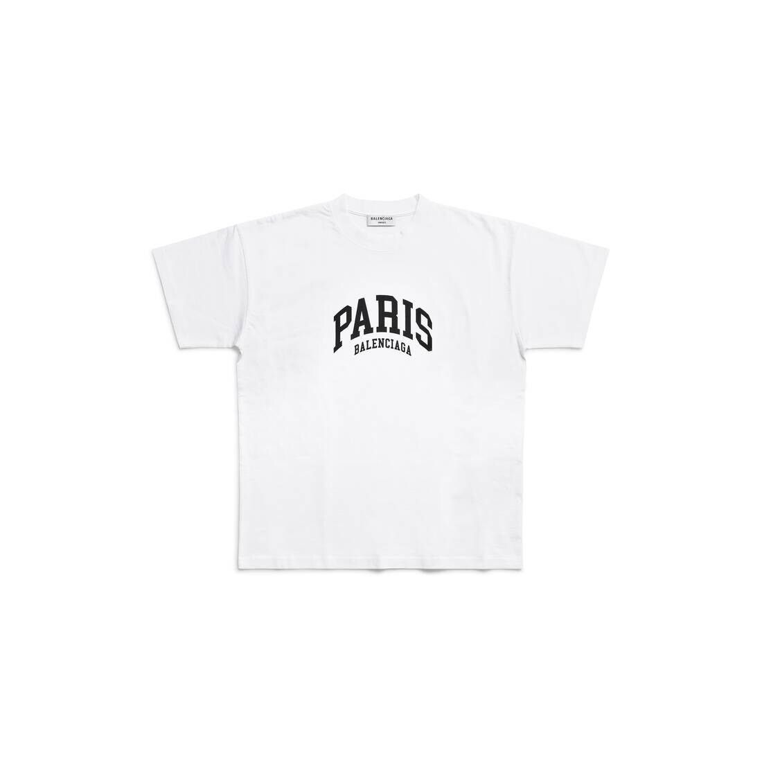 Balenciaga Cities Paris T-Shirt Medium Fit White Size US XL / EU 56 / 4 - 1 Thumbnail