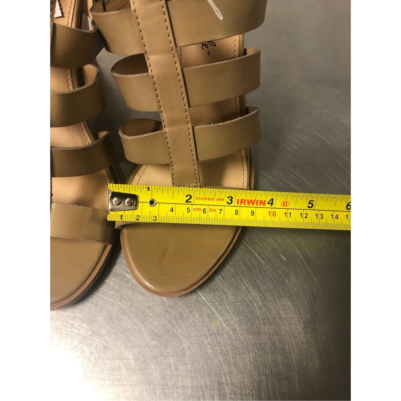 American Eagle Outfitters American Eagle Women’s Tan Open Toe Strappy Heels with Buckle Size 8.5 NWT Size US 8.5 / IT 38.5 - 8 Thumbnail