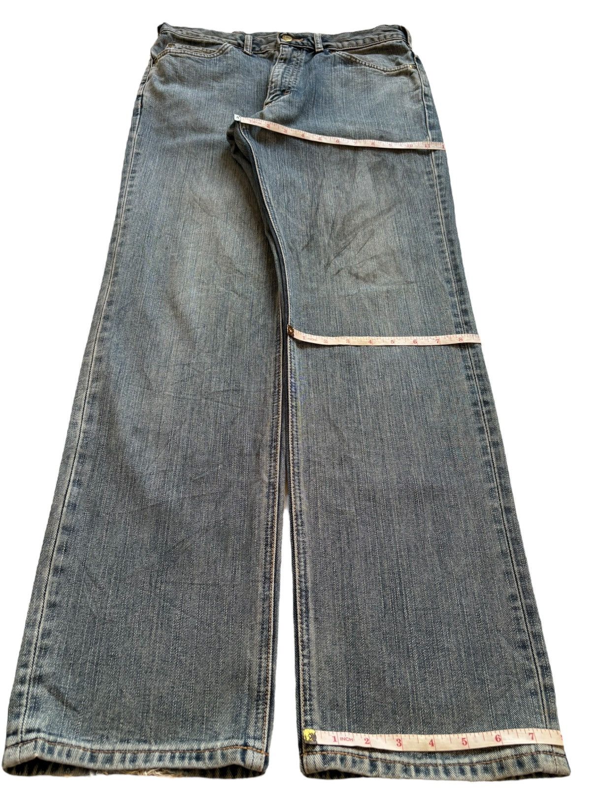 Japanese Brand × Lee Vintage Japanese Lee Mud Wash Loose Jeans Size US 32 / EU 48 - 14 Thumbnail