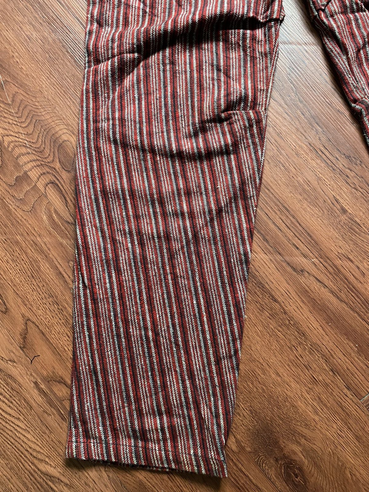 If Six Was Nine × Japanese Brand Hot Legs Stripe Pants Size US 33 - 9 Thumbnail