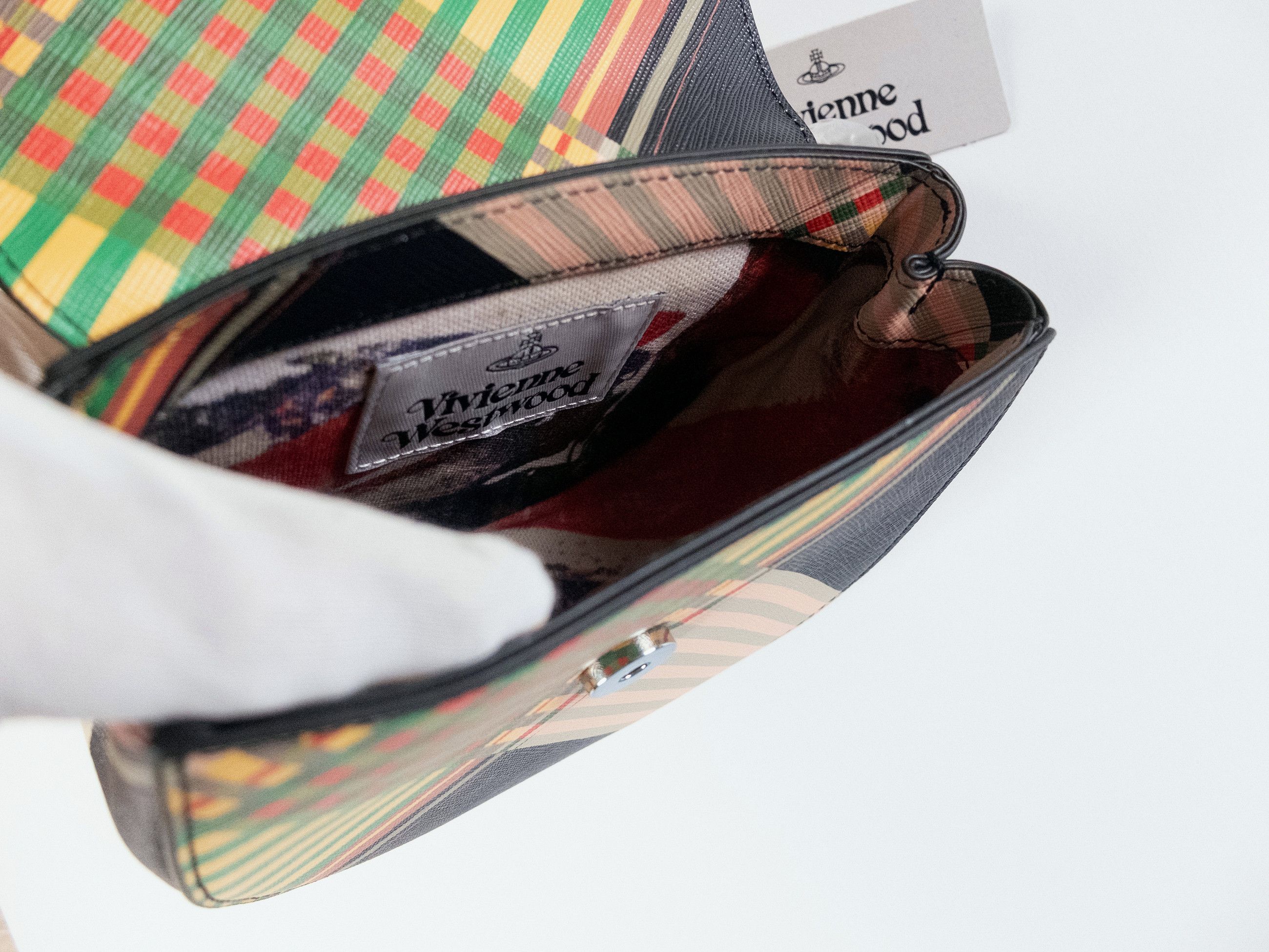 Vivienne Westwood VIVIENNE WESTWOOD Jodie tartan coated canvas saddle bag Size ONE SIZE - 16 Thumbnail