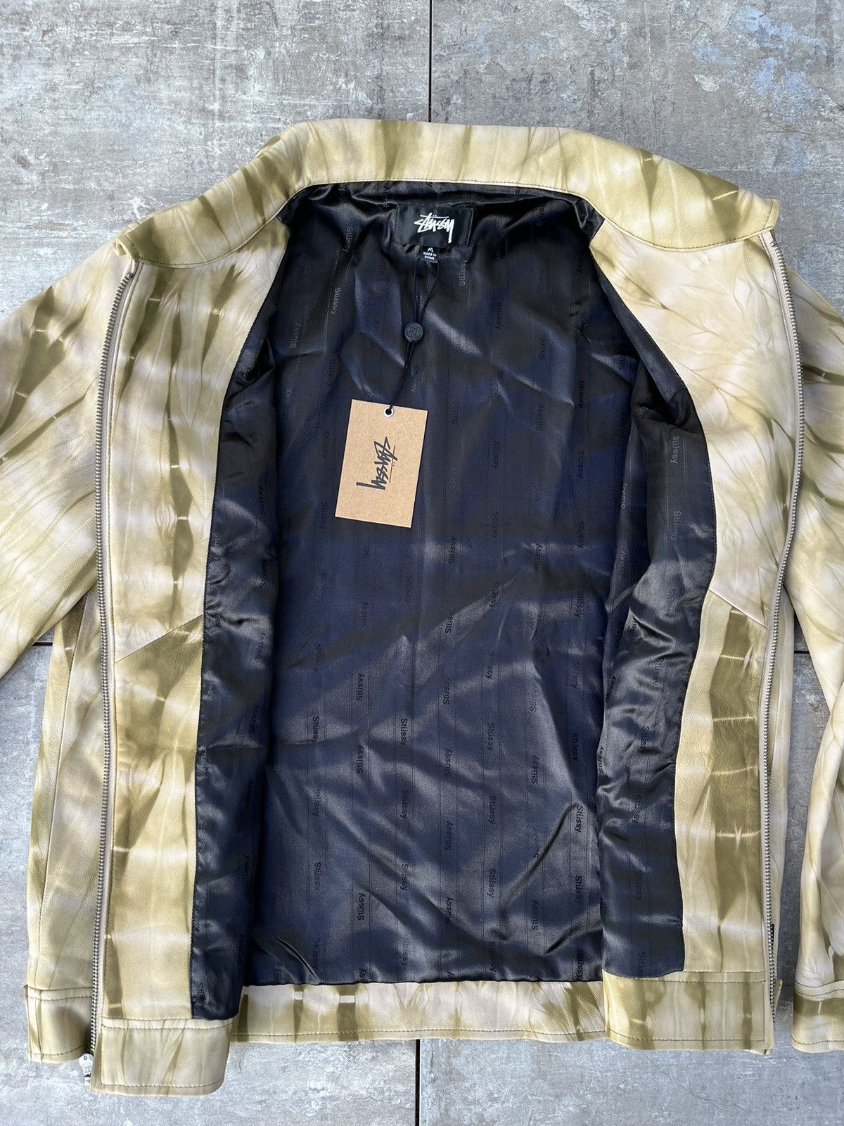 Stussy Stussy Stone Washed Leather Jacket (SAMPLE) Size US M / EU 48-50 / 2 - 7 Thumbnail