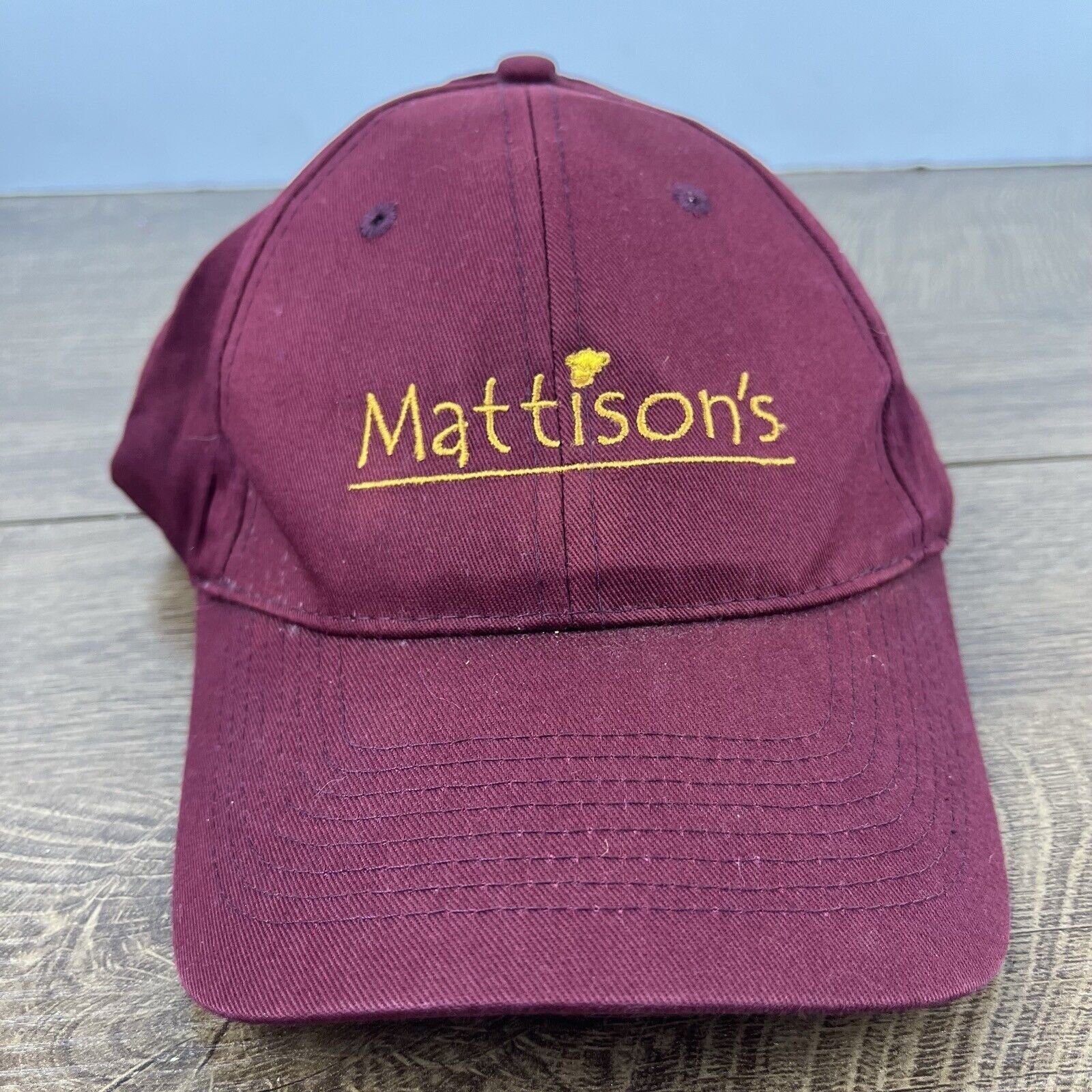 Other Mattisons Hat Red Cap Adjustable Hat Red Adult Fit Hat Size ONE SIZE - 2 Thumbnail