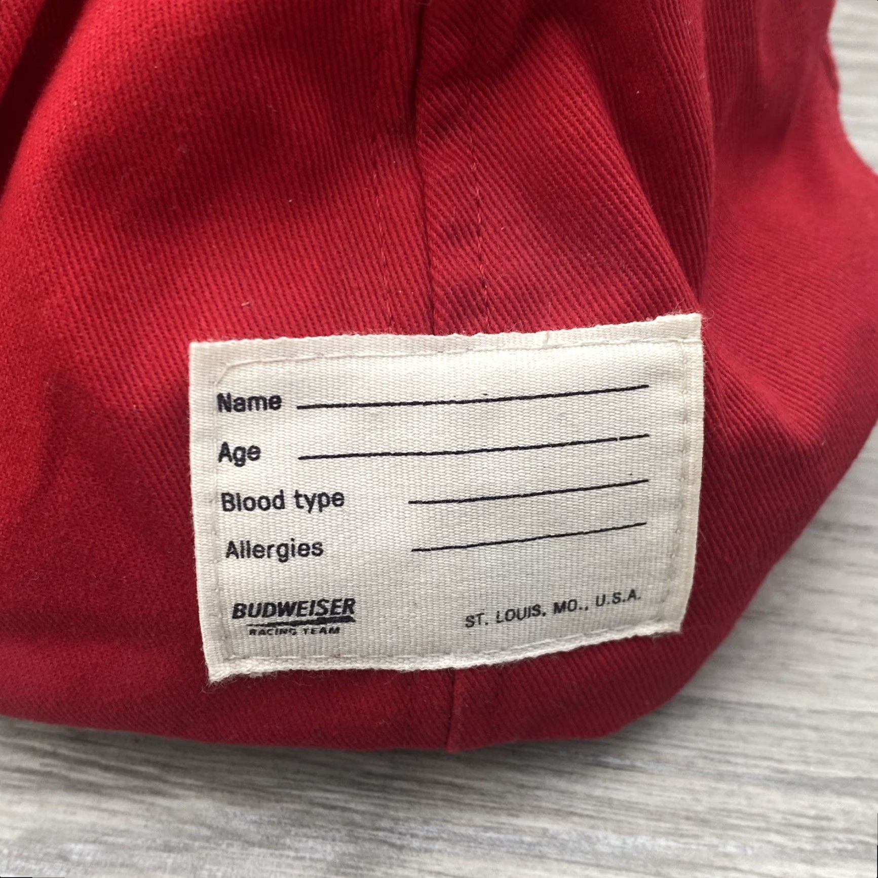 Budweiser VINTAGE Unionwear Budweiser Racing Team Snap Back Hat Union Made In USA Unionwear Size ONE SIZE - 4 Thumbnail