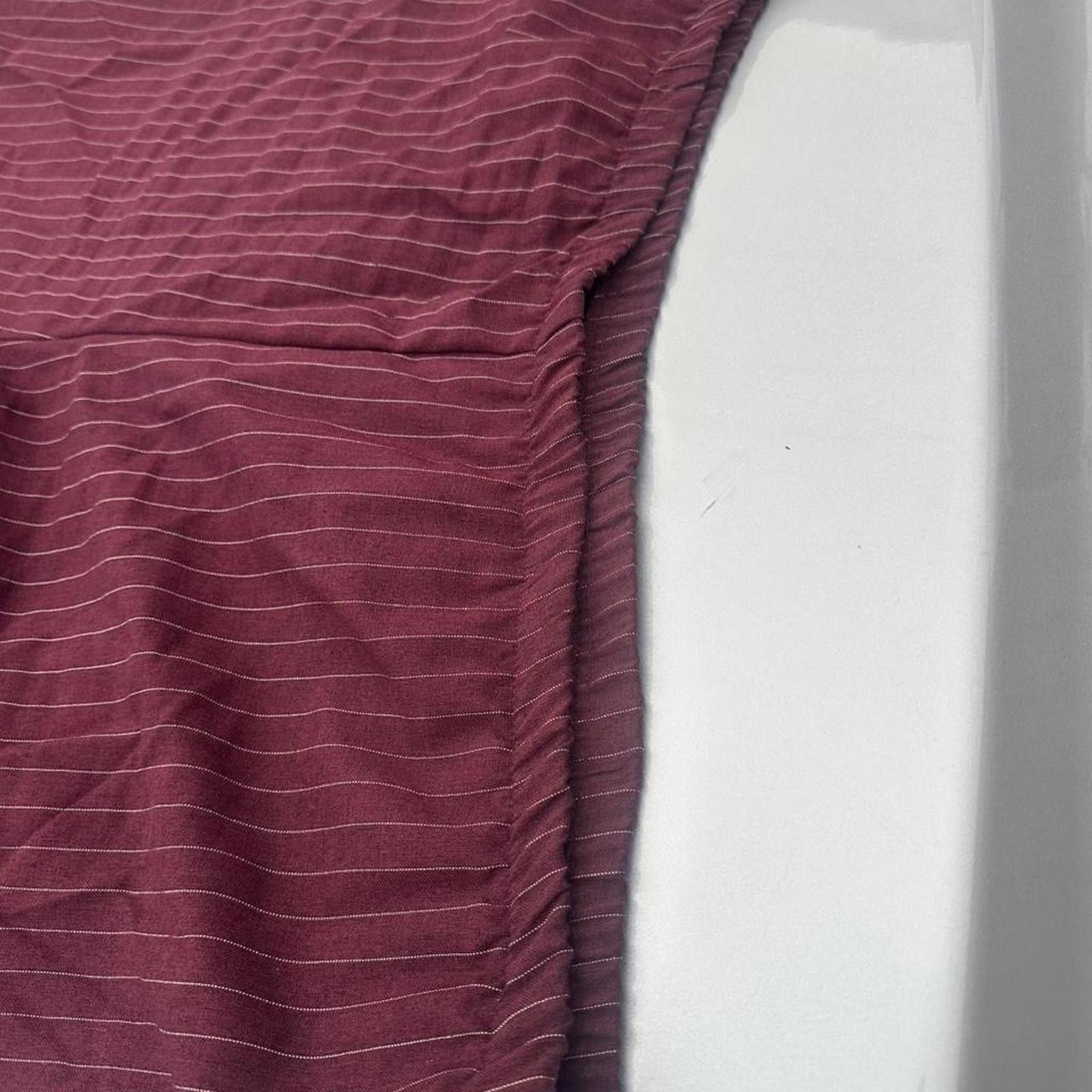 Other Burgundy pinstripe suit vintage Size XXL / US 16-18 / IT 52-54 - 7 Thumbnail
