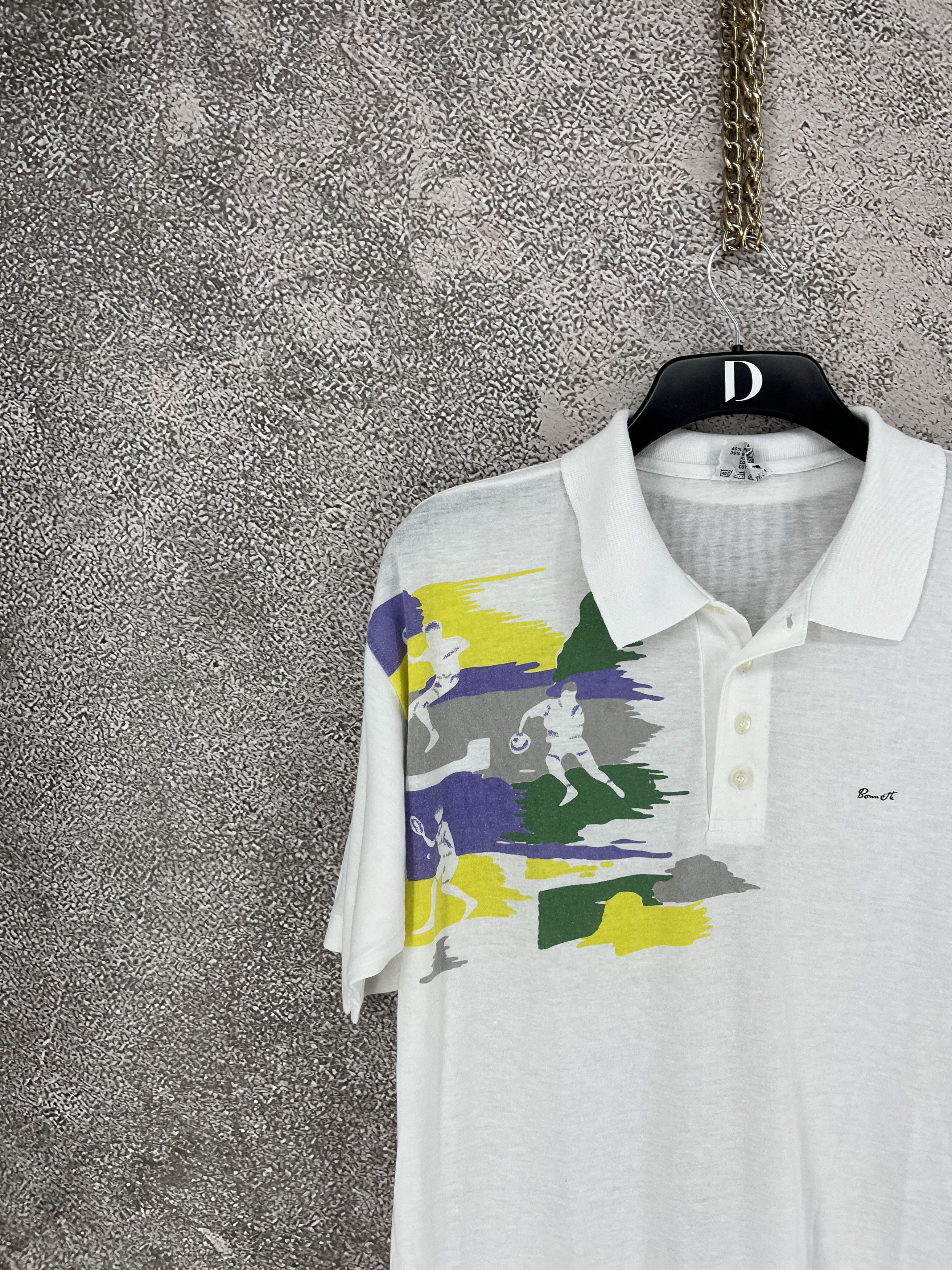 Vintage Vintage Size L Polo Tenis Shirt Polo Shirt Pattern 80s 90s Size US L / EU 52-54 / 3 - 4 Thumbnail