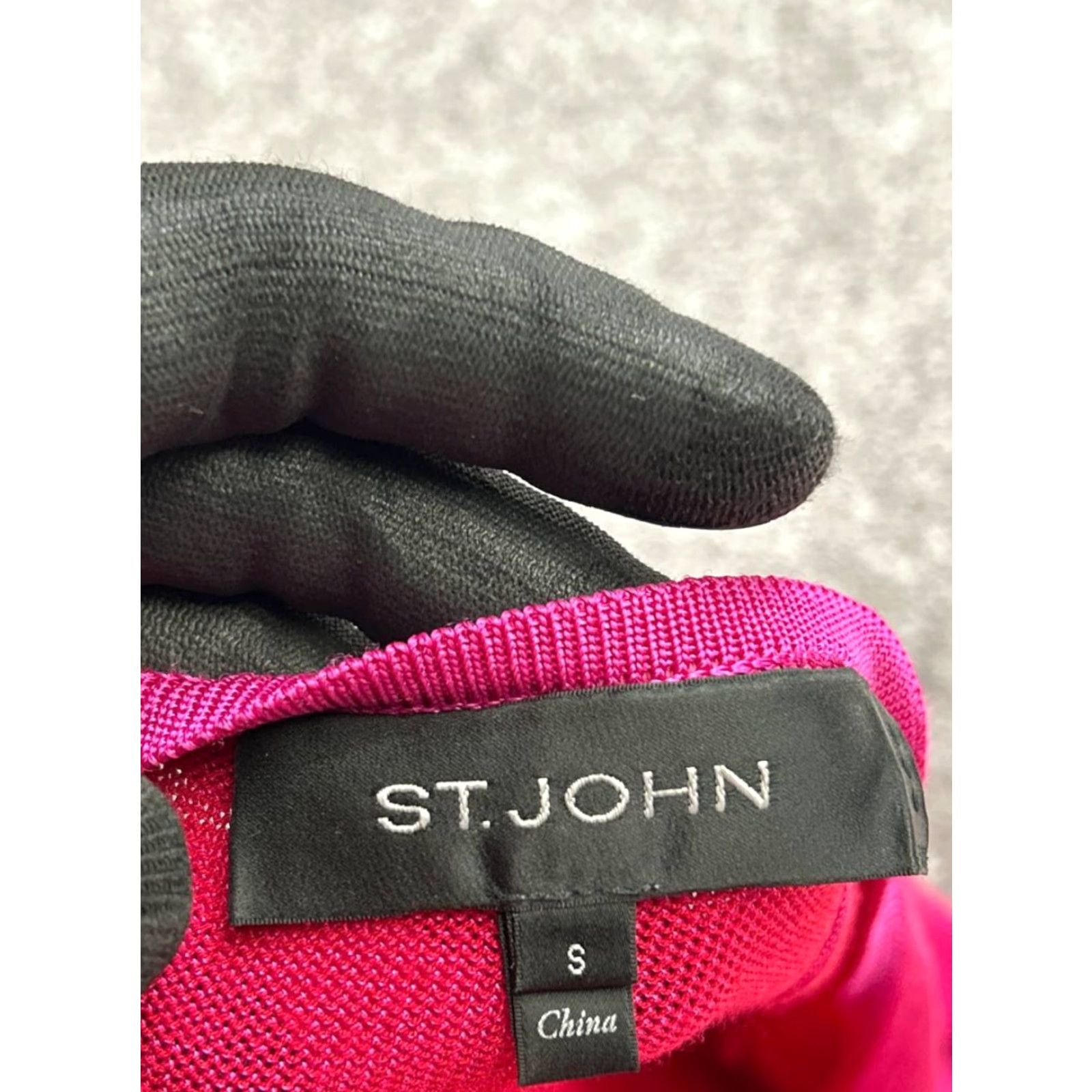 St. John St John Cardigan Sweater Womens Small Pink Striped Tight Knit Open Front Size S / US 4 / IT 40 - 4 Thumbnail